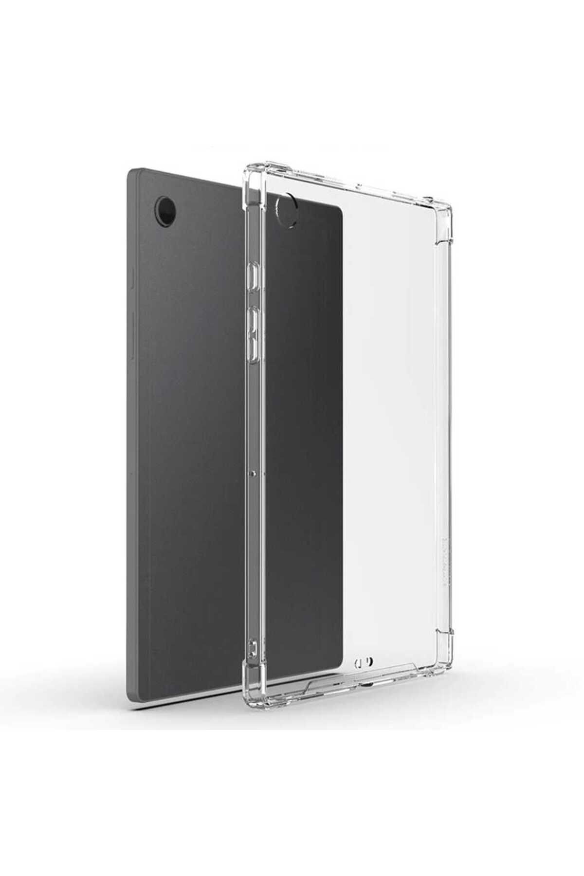 YTSGLOBAL Galaxy Tab A8 10.5 SM-X200 (2021) Kılıf Uyumlu YTSG Tablet Nitro Anti Shock Silikon Kapak-Renksiz
