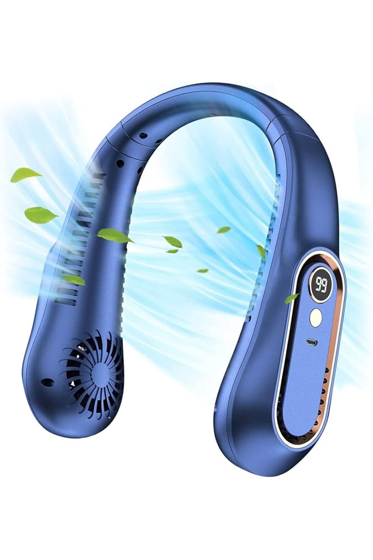 Tastech LED GÖSTERGELİ BOYUN FANI ŞARJLI TAŞINABİLİR SERİNLETİCİ VANTİLATÖR 5 HIZ AYARLI BOYUNLUK FAN