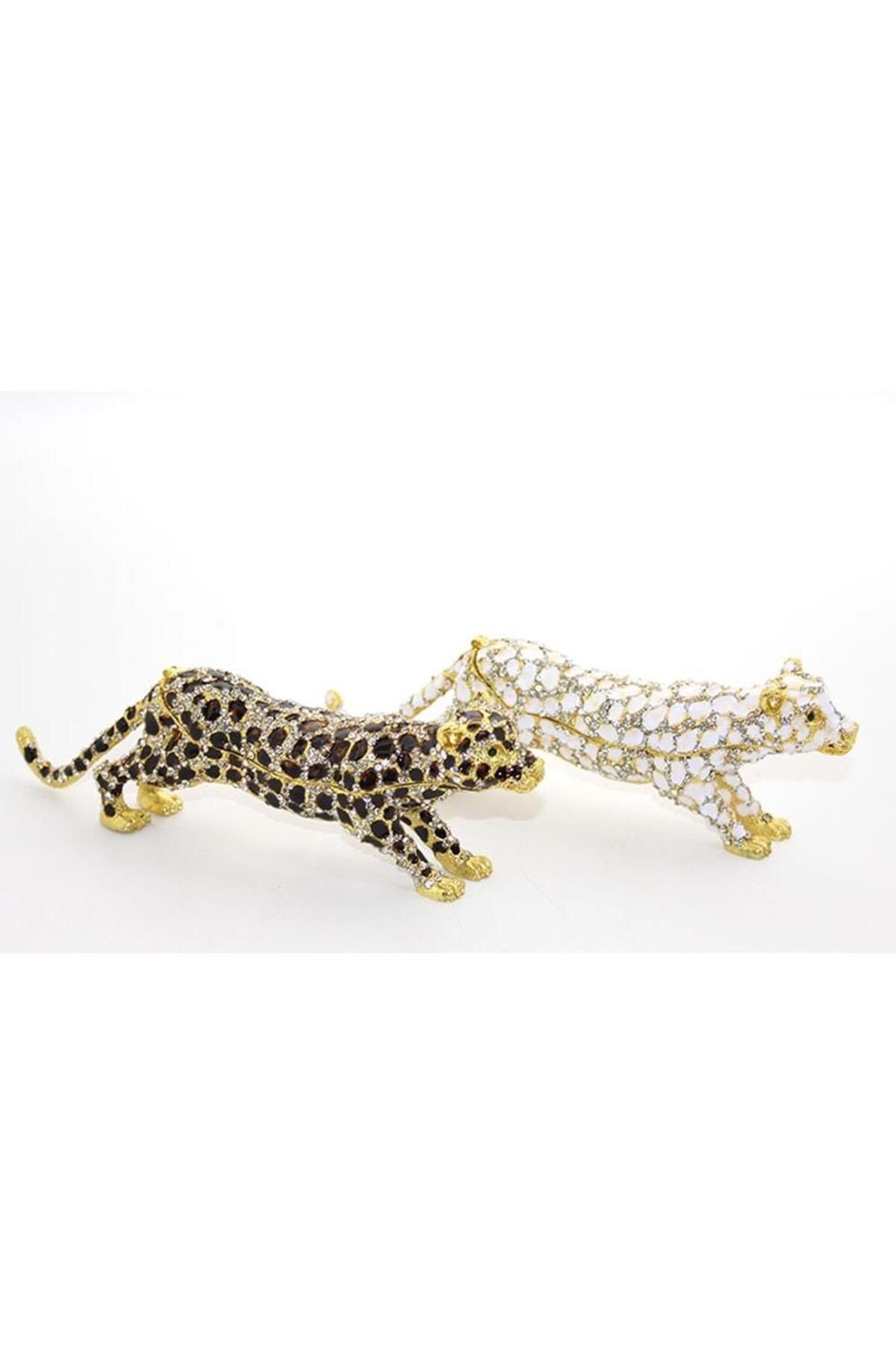 Serero Taşlı Leopar Biblo