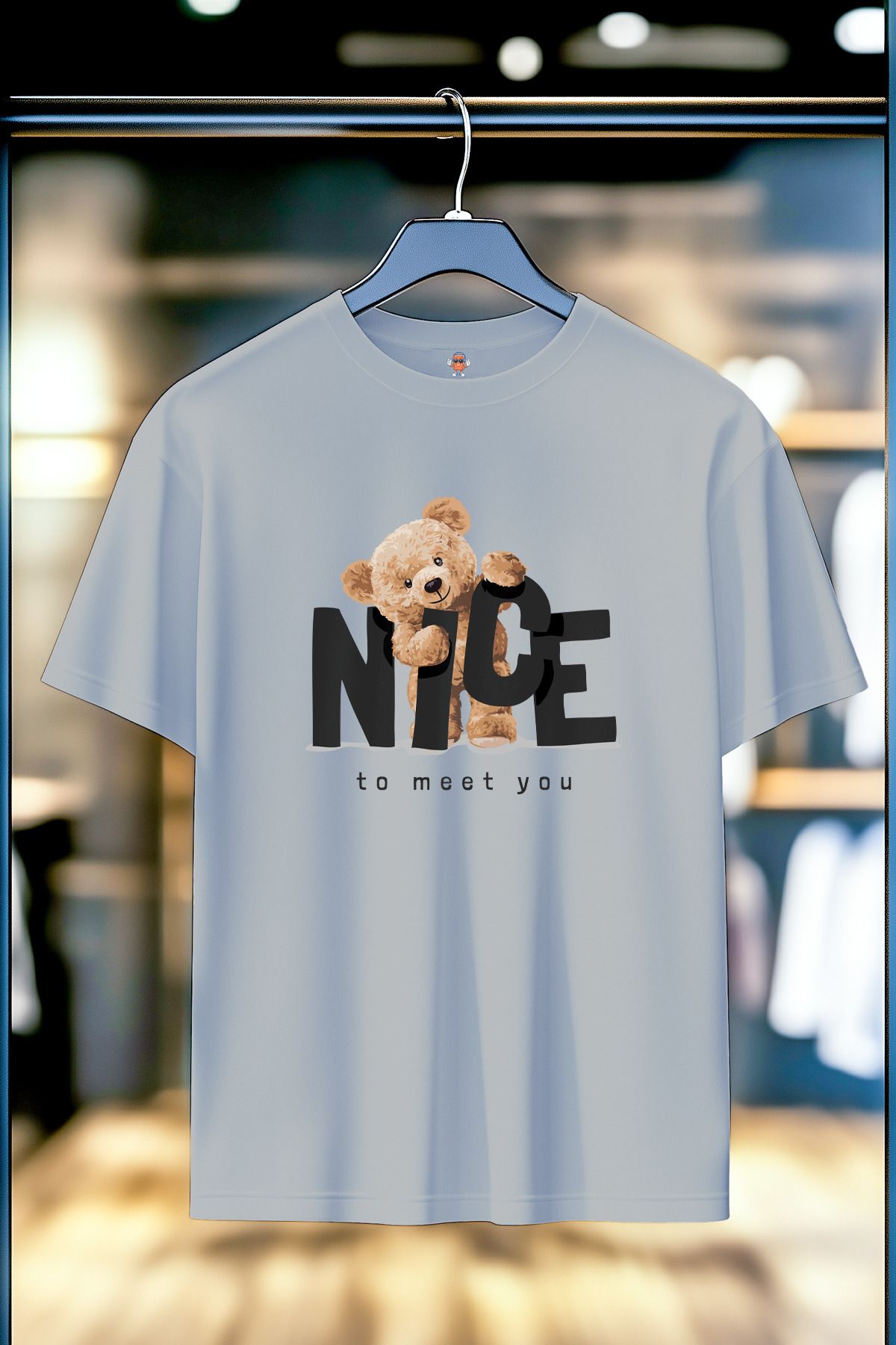 BookOrBook Nice to Meet U %100 Pamuk Premium Kalite T-Shirt