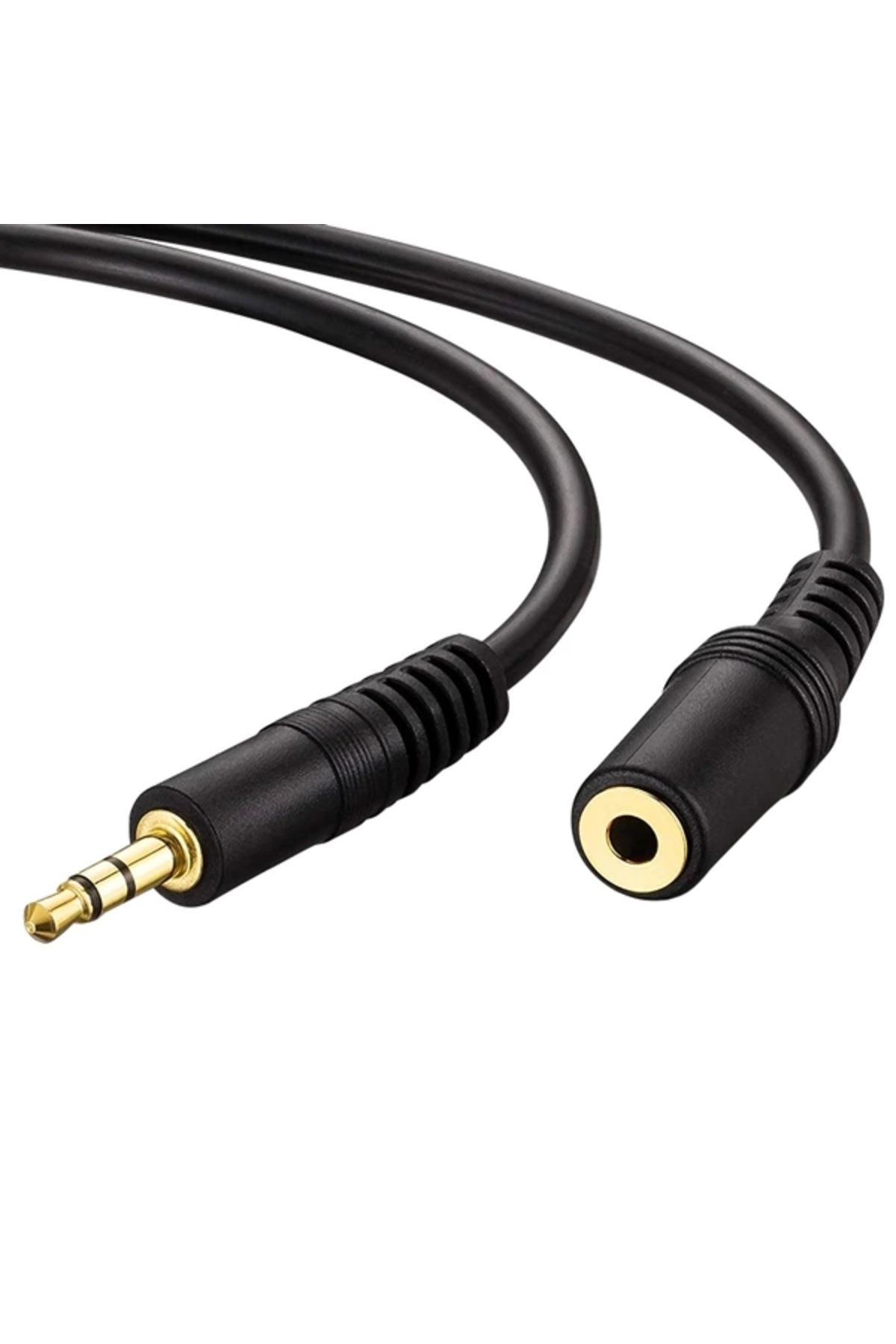 İnnMerry 3.5 MM STEREO ERKEK/DİŞİ 10 METRE GOLD AUX UZATMA KABLO (5047)