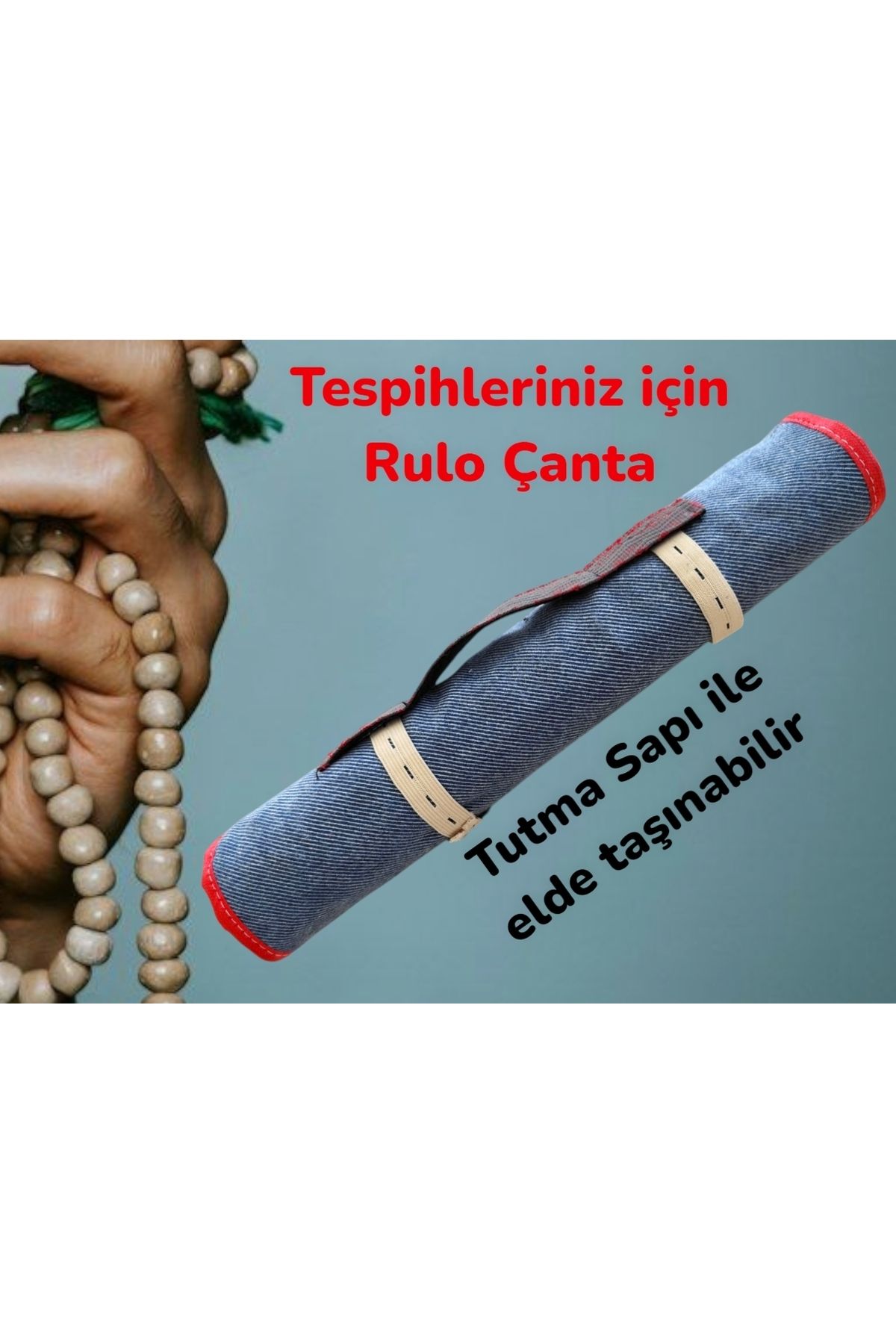 Koleksiyonluk Tespih saklama taşıma amaçlı Rulo çanta