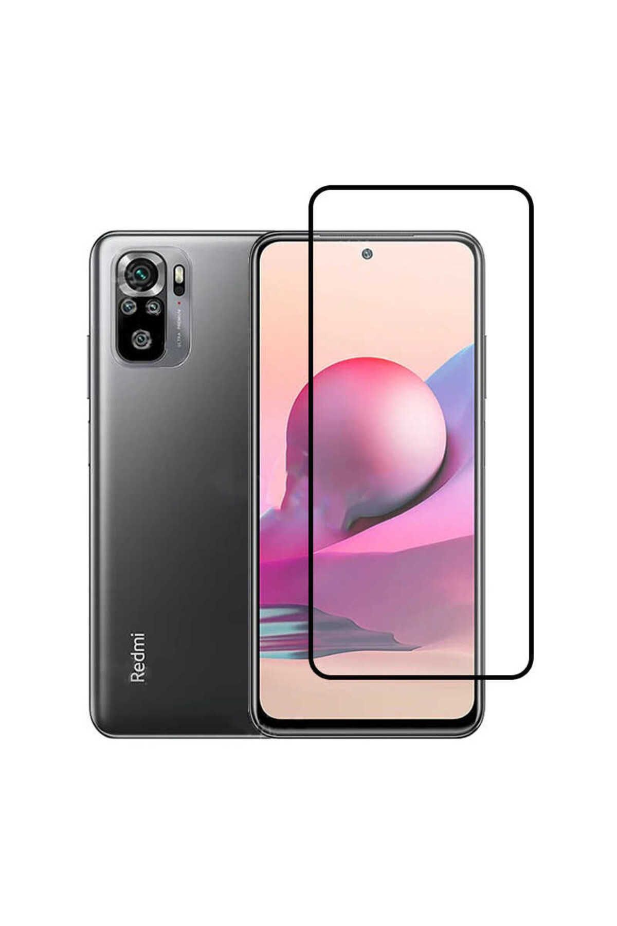 YTSGLOBAL Xiaomi Redmi Note 10 Uyumlu YTSG Kenarları Kırılmaya Dayanıklı Cam Ekran Koruyucu