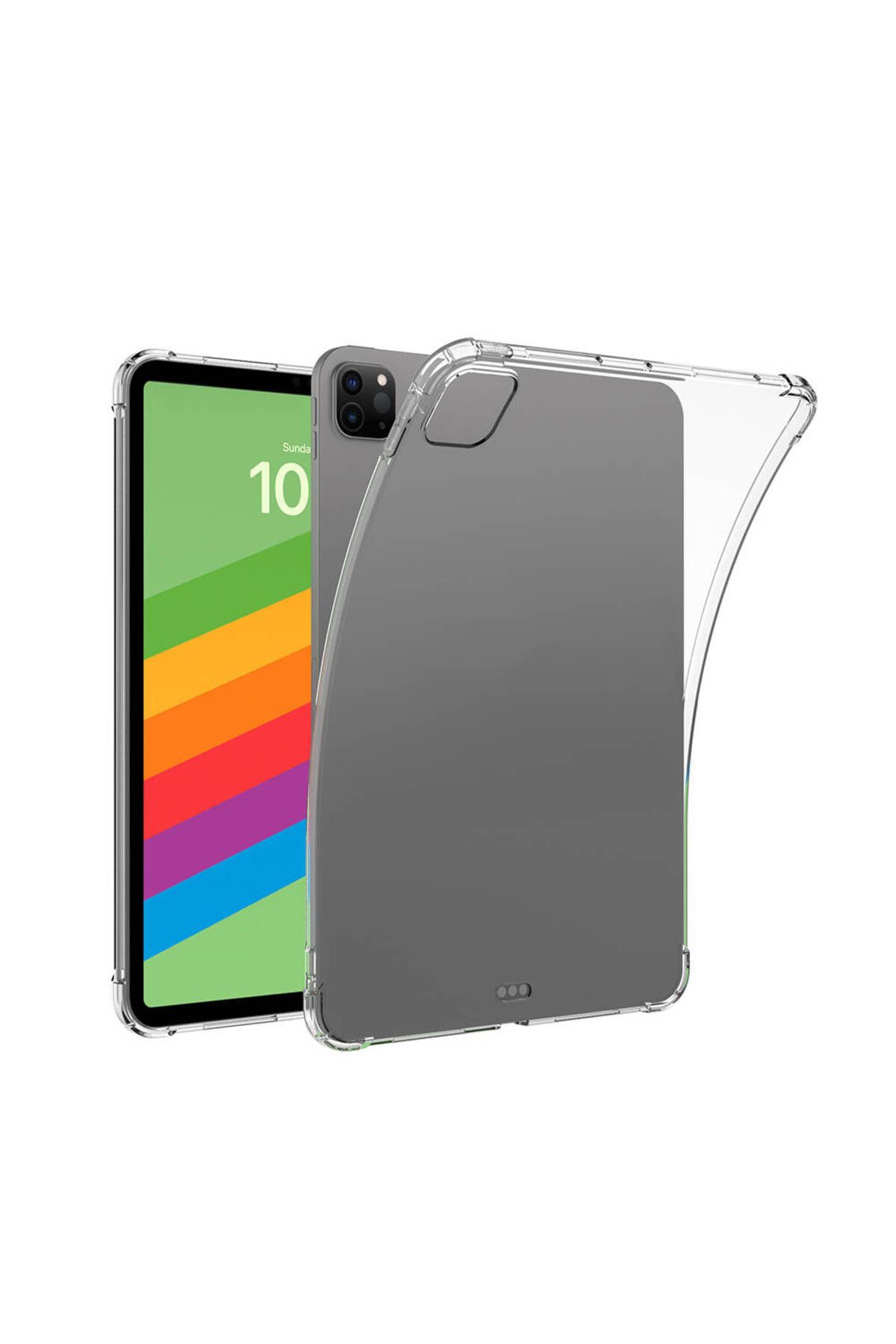 YTSGLOBAL iPad Pro 13 2024 Kılıf Uyumlu YTSG Tablet Nitro Anti Shock Silikon Kapak-Şeffaf