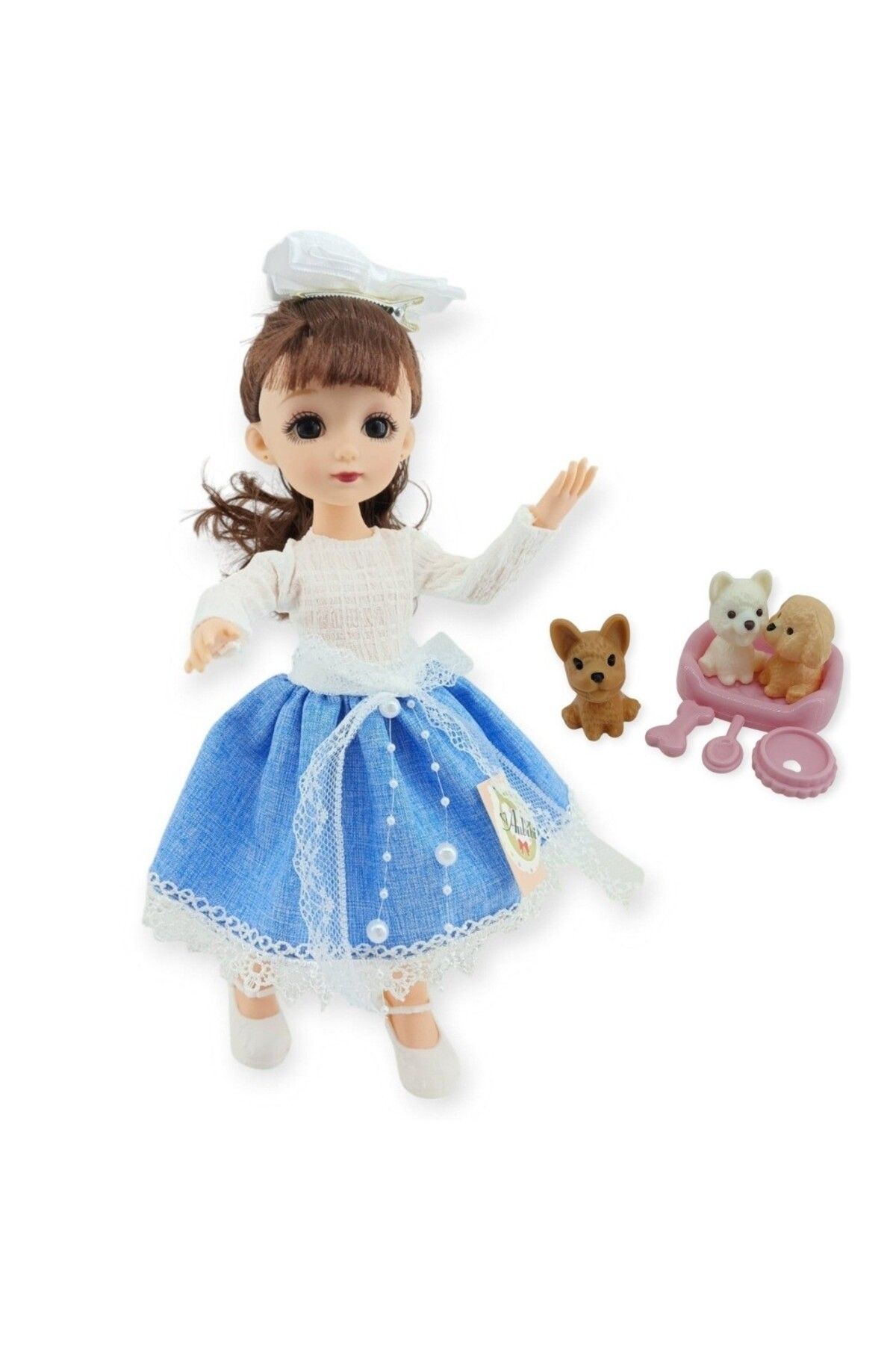 KIZIL Anbibi Premium Bebek Hareketli Aksesuarlı - WX197-1-MAVİ