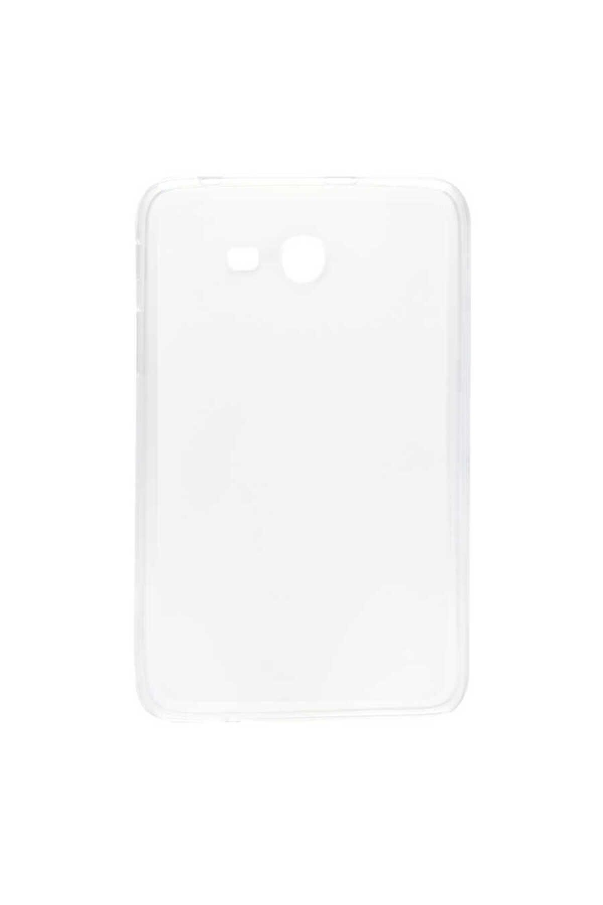YTSGLOBAL Galaxy Tab 3 Lite 7.0 T110 Kılıf Uyumlu YTSG Tablet Süper Silikon Kapak-Beyaz