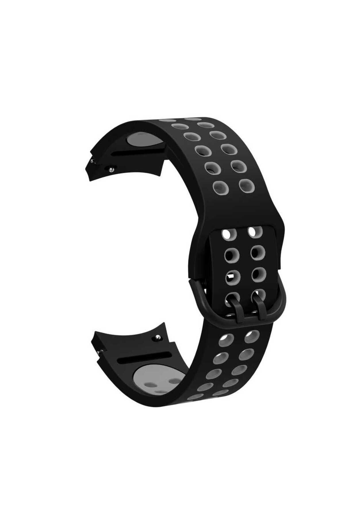 YTSGLOBAL Galaxy Watch 4 Classic 46mm KRD-02 Uyumlu YTSG Kordon-Siyah-Gri