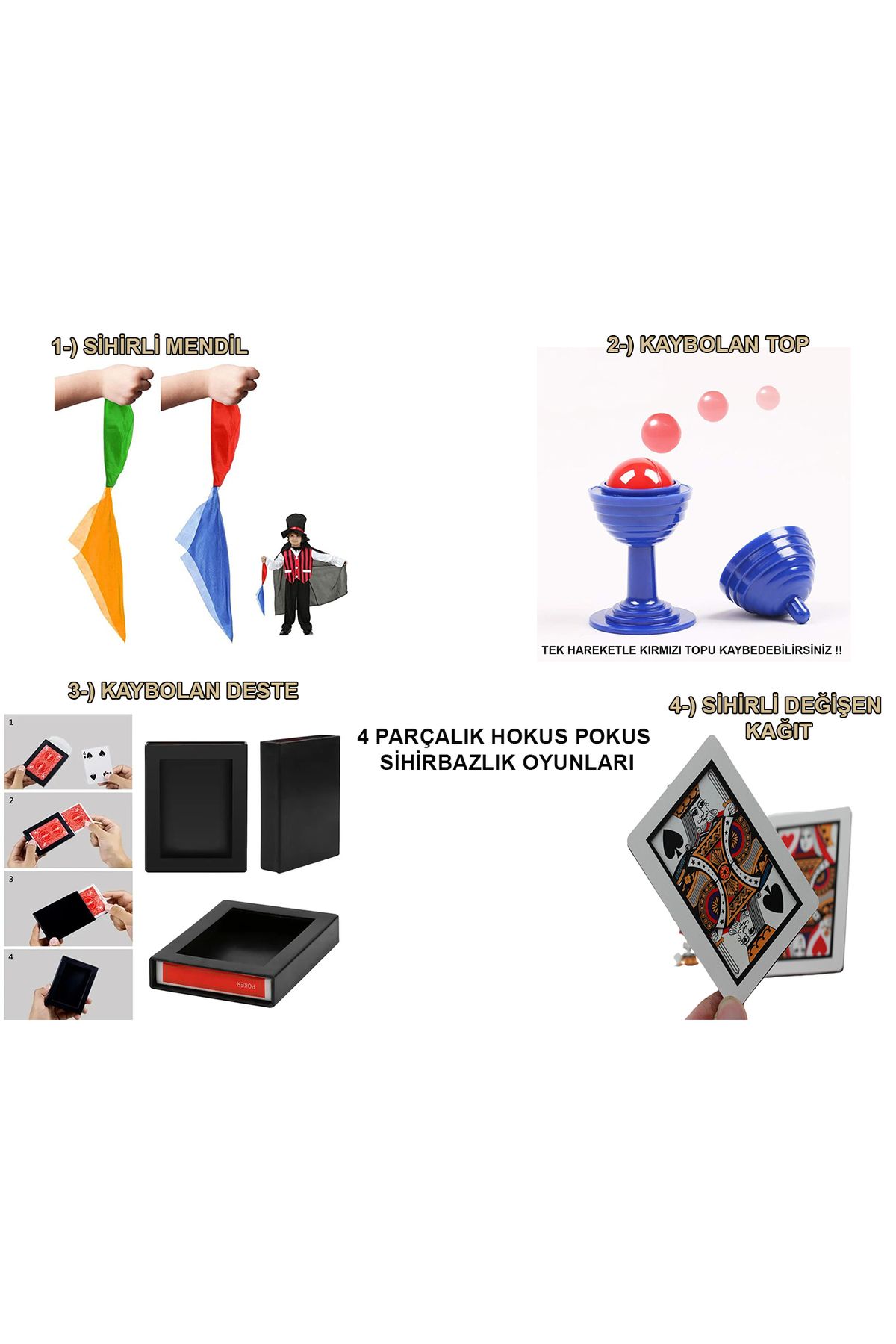 Serero Sihirbazlık Seti – Hokus Pokus Sihirli Numara Seti