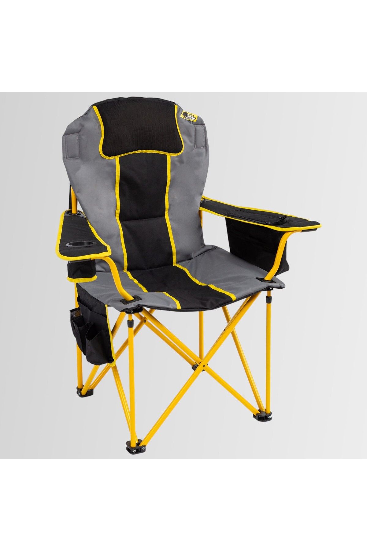 Funky Chairs Big Boy Katlanabilir XL Kamp Sandalyesi - Gri
