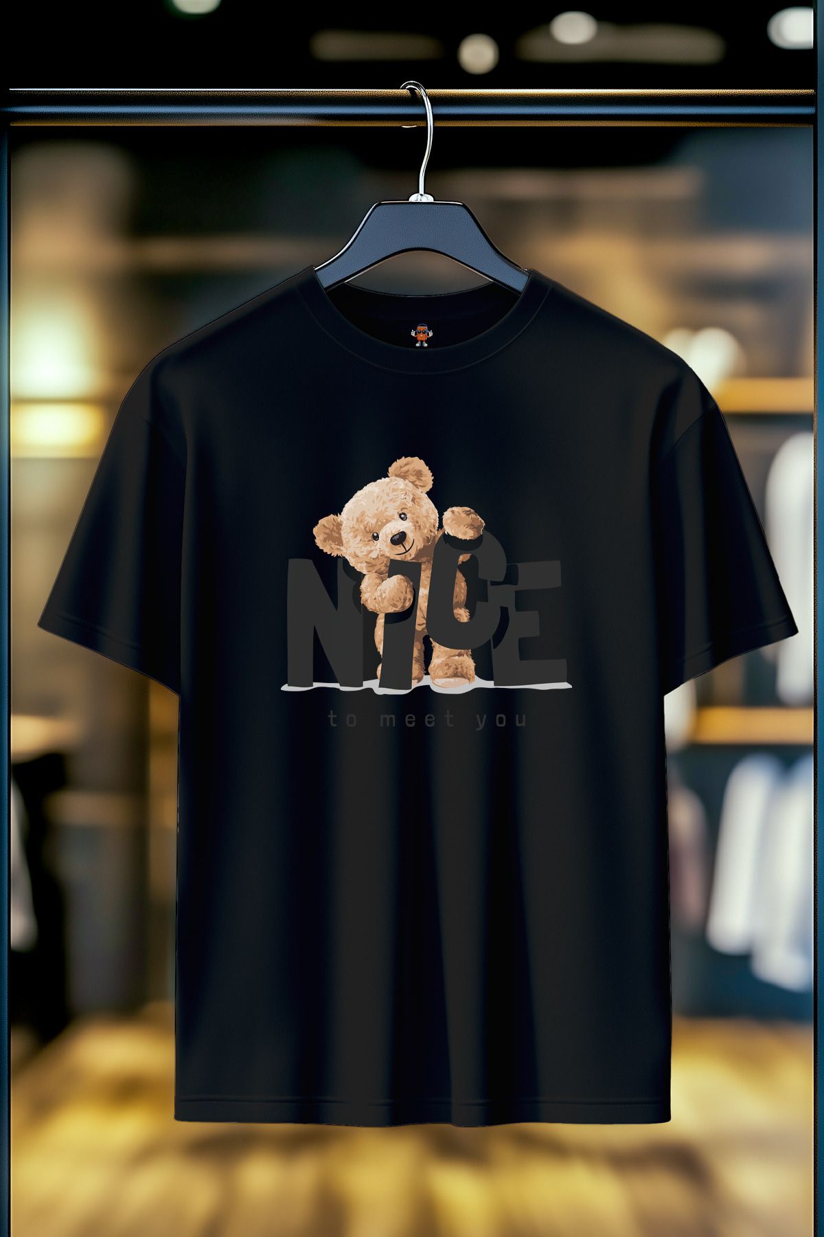 BookOrBook Nice to Meet U %100 Pamuk Premium Kalite T-Shirt