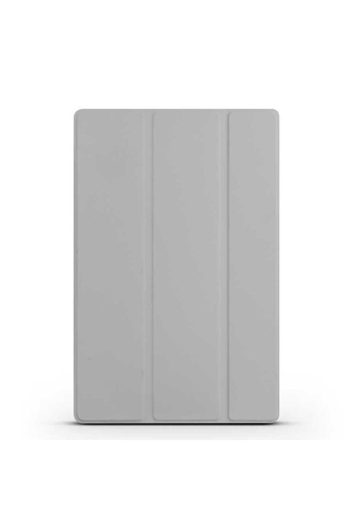 YTSGLOBAL Galaxy Tab A8 10.5 SM-X200 (2021) Uyumlu YTSG Smart Cover Standlı 1-1 Kılıf-Gri