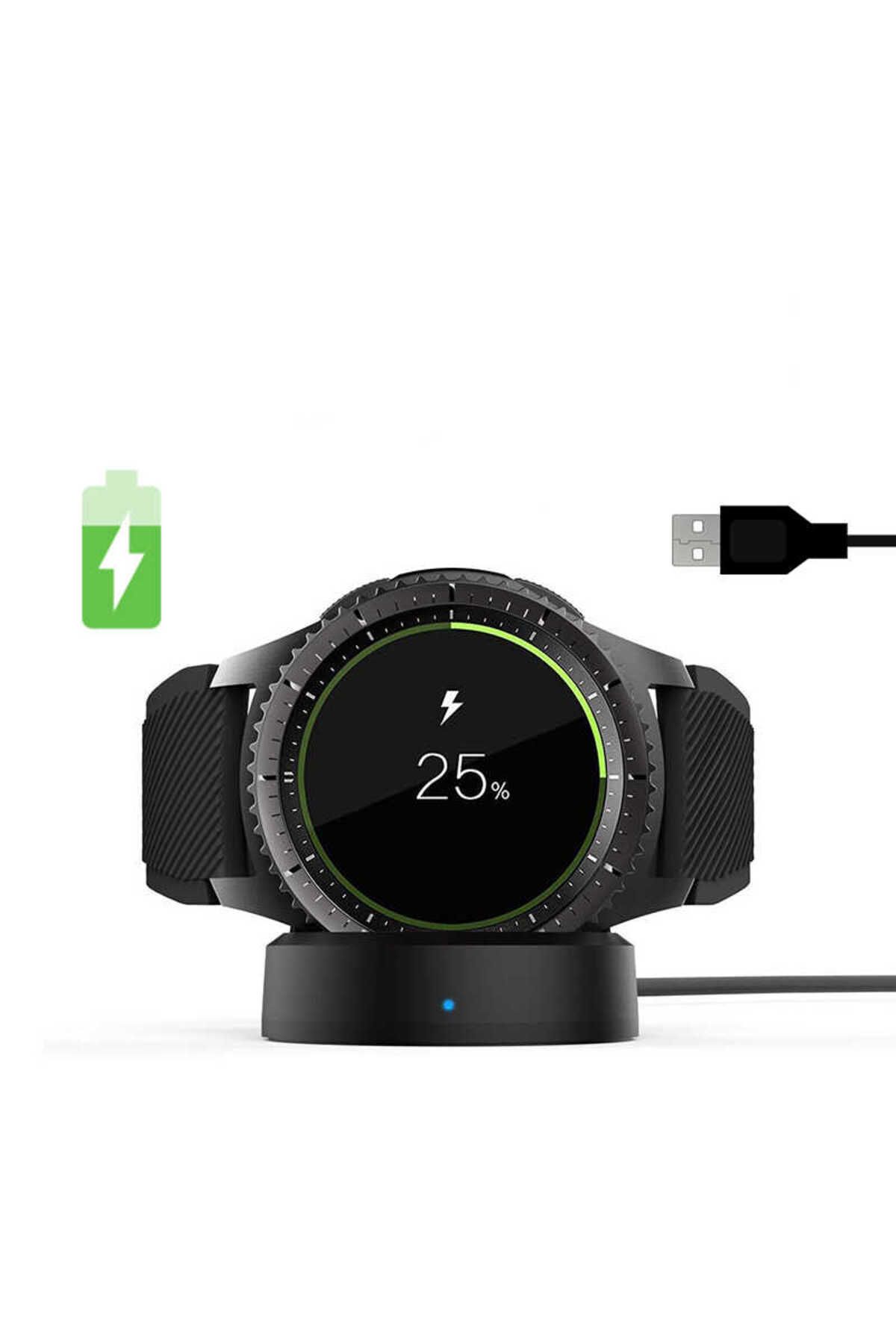 YTSGLOBAL Siyah Gear S3 Usb Şarj Kablosu-YTSG