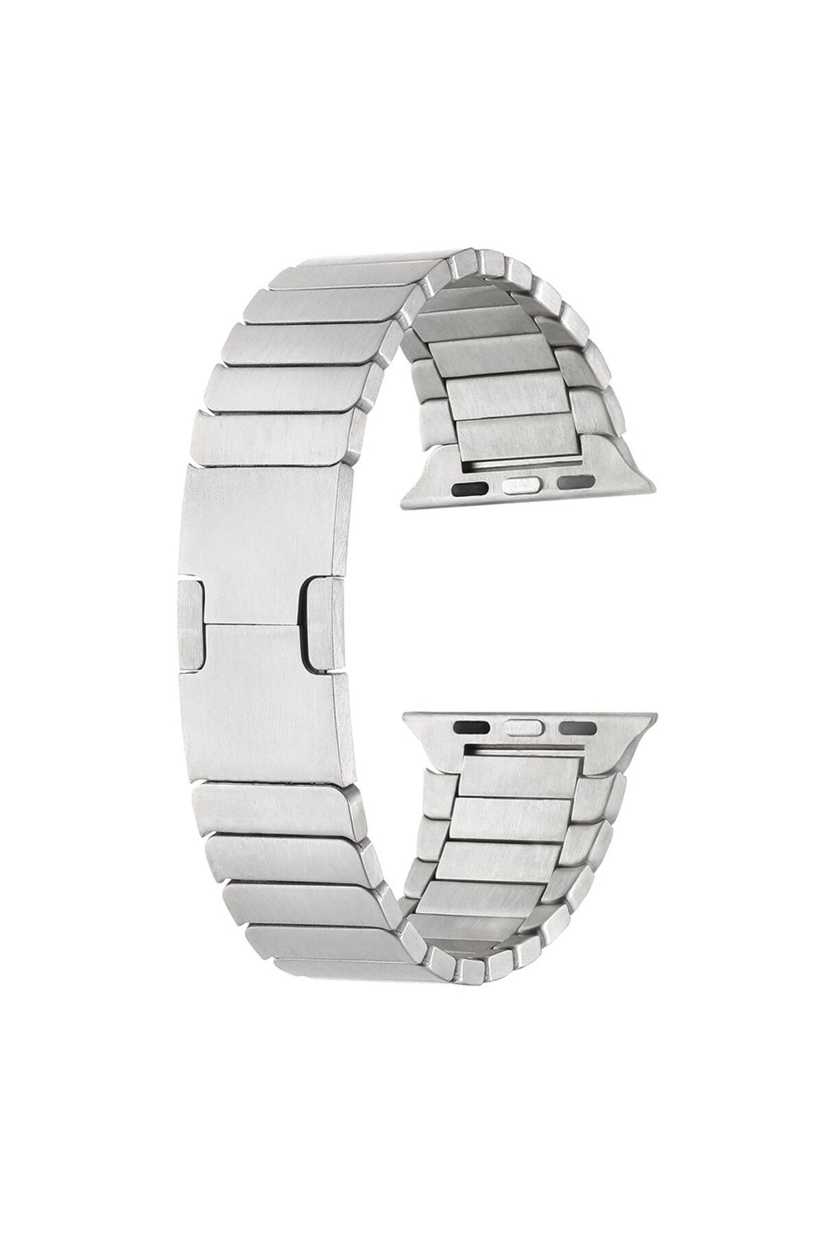 YTSGLOBAL Watch 44mm Uyumlu KRD-82 Metal YTSG Kordon-Gümüş