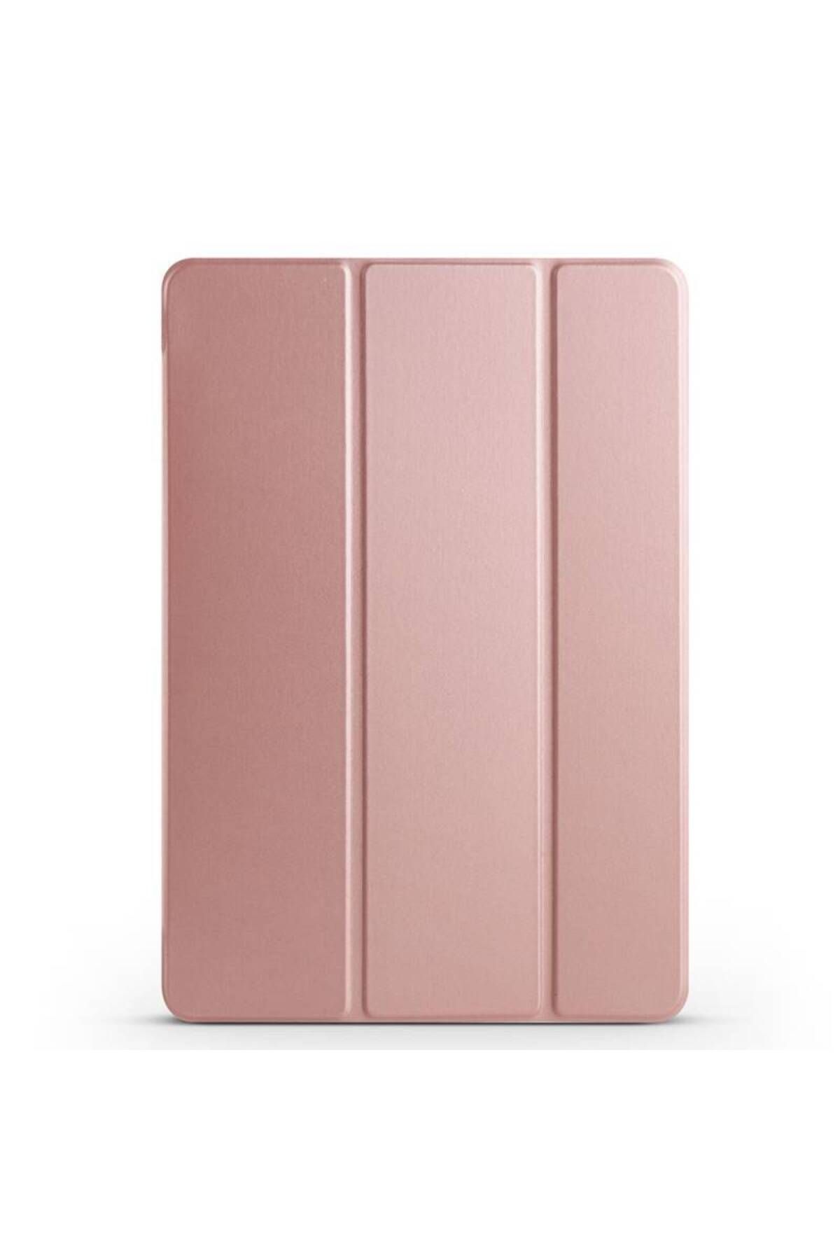 YTSGLOBAL Galaxy Tab S9 Plus Uyumlu YTSG Smart Cover Standlı 1-1 Kılıf-Rose Gold