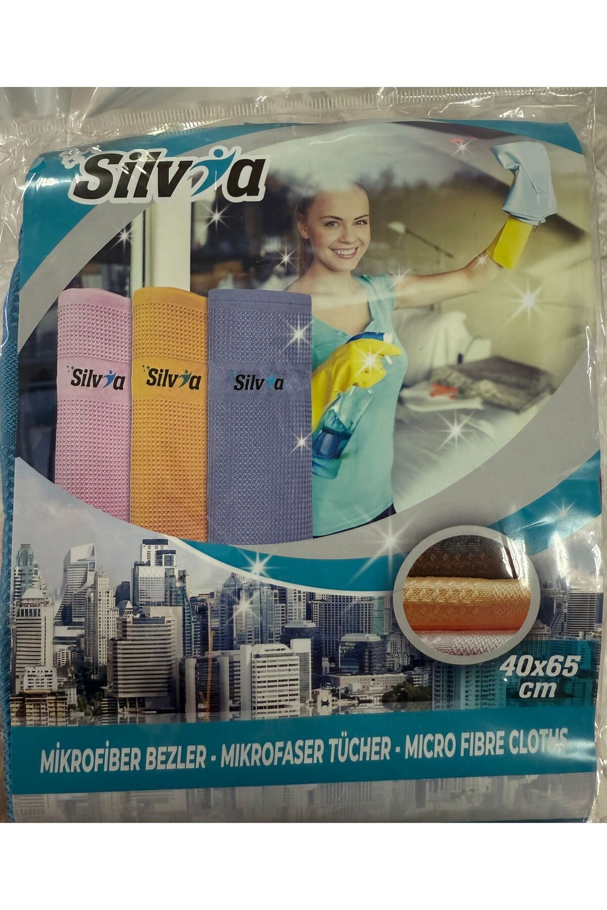 Silvan silva mikrofiber bez