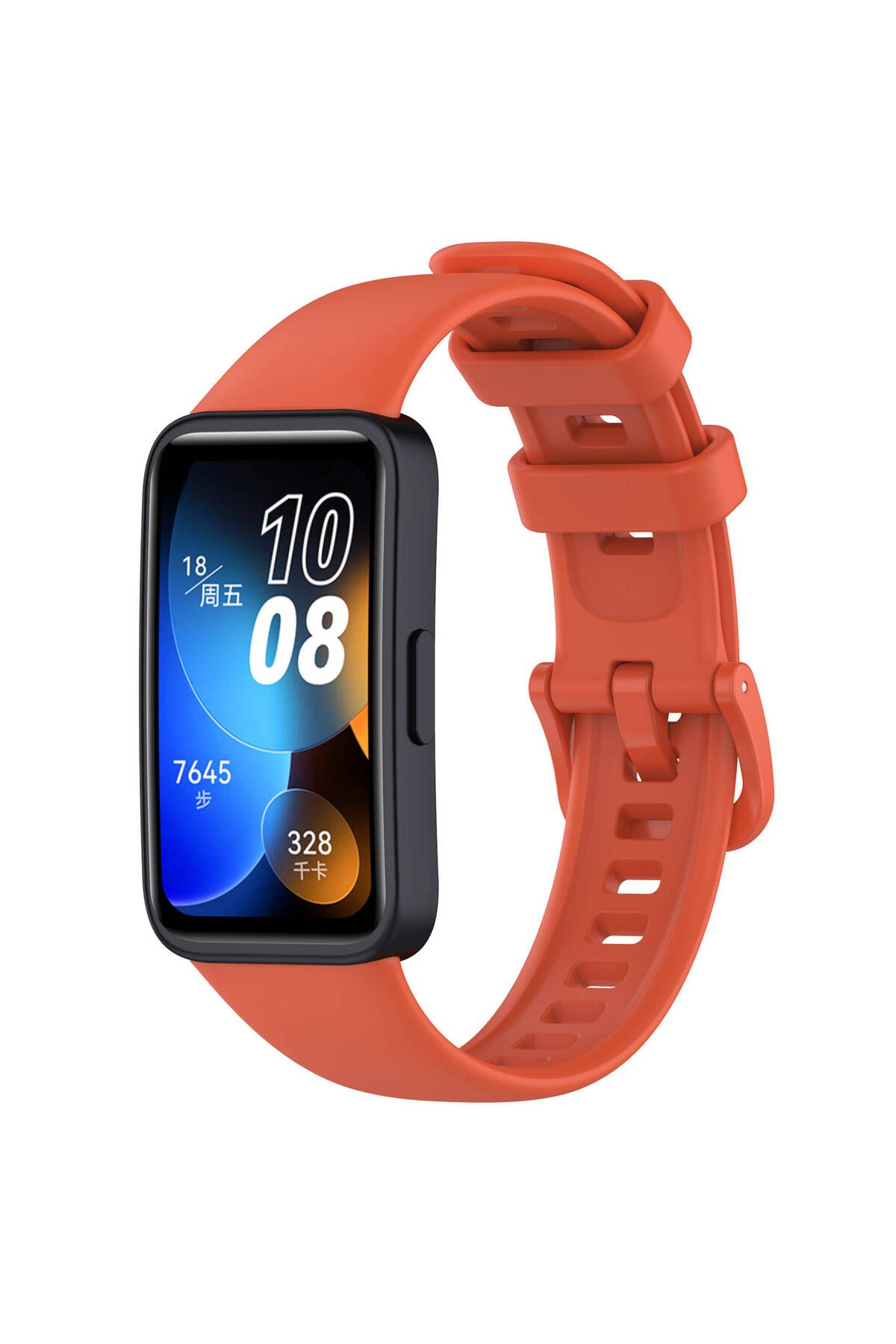 YTSGLOBAL Huawei Band 8 Uyumlu Klasik YTSG Kordon-Turuncu