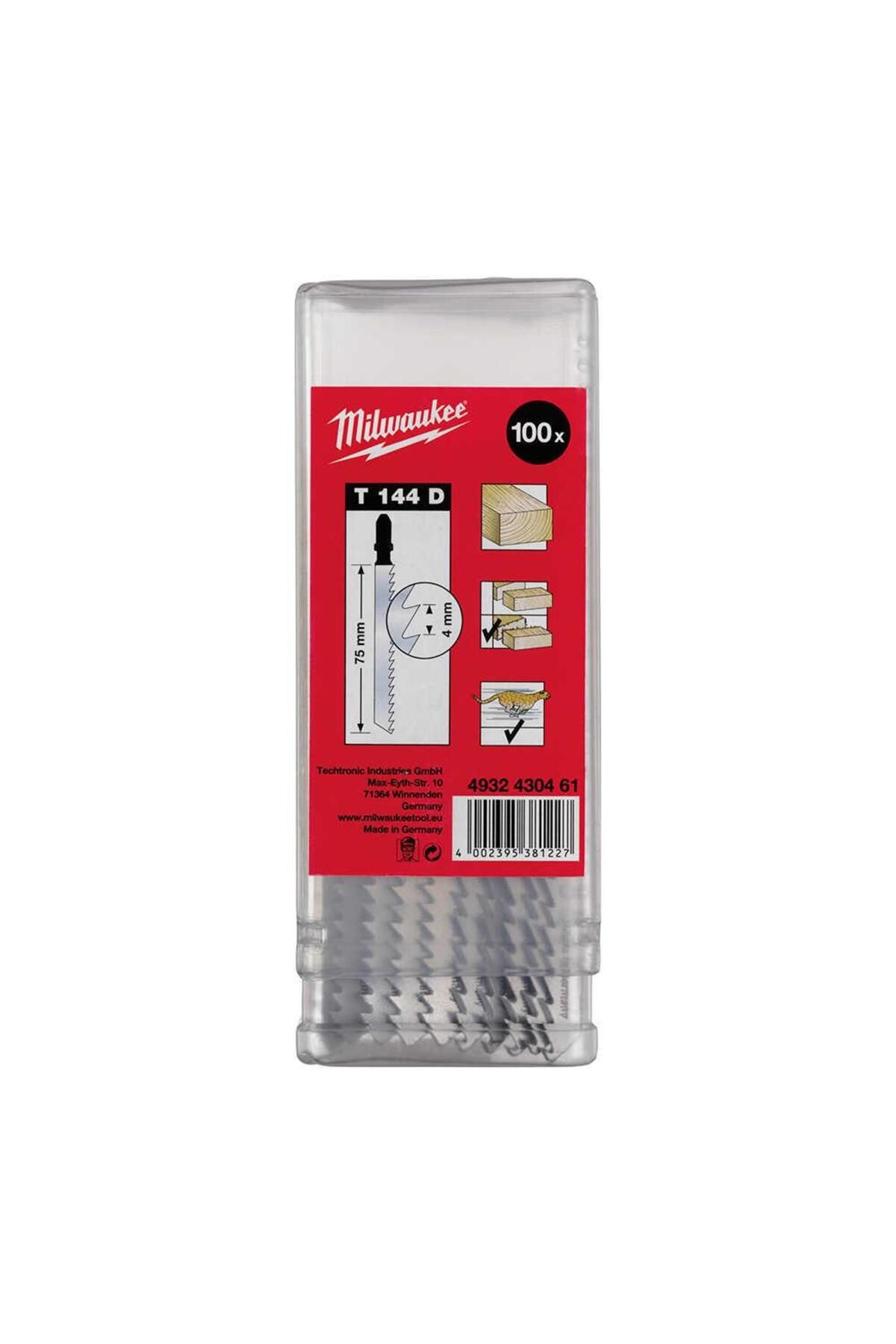 Milwaukee T144D Ahşap Dekupaj Testrere Bıçağı 100lü Paket
