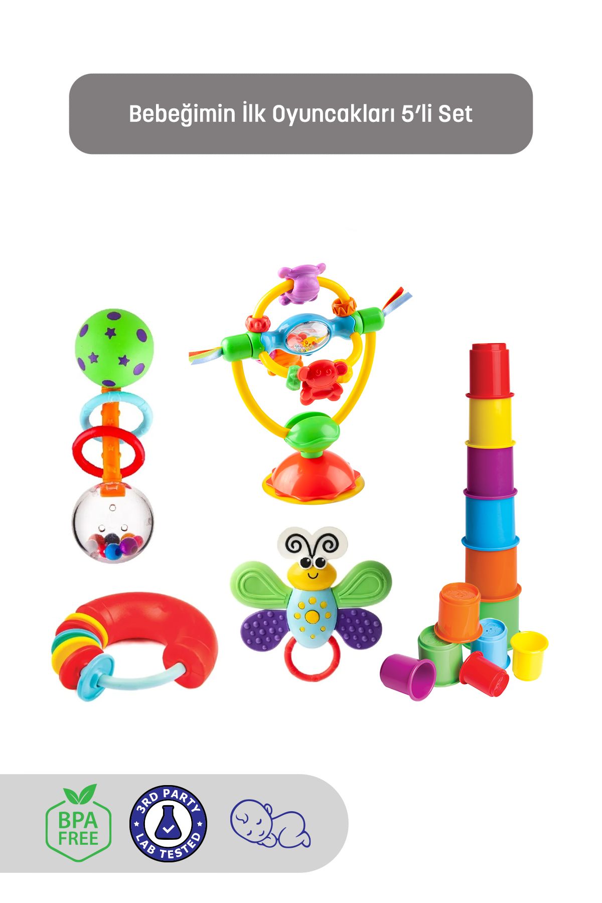 Kiki Bebeğimin İlk Oyuncakları 5'li Set