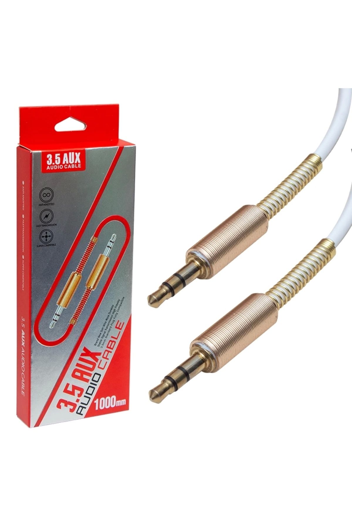 İnnMerry KY175 3.5 MM ERKEK/ERKEK 1 METRE STEREO AUX KABLO (5047)