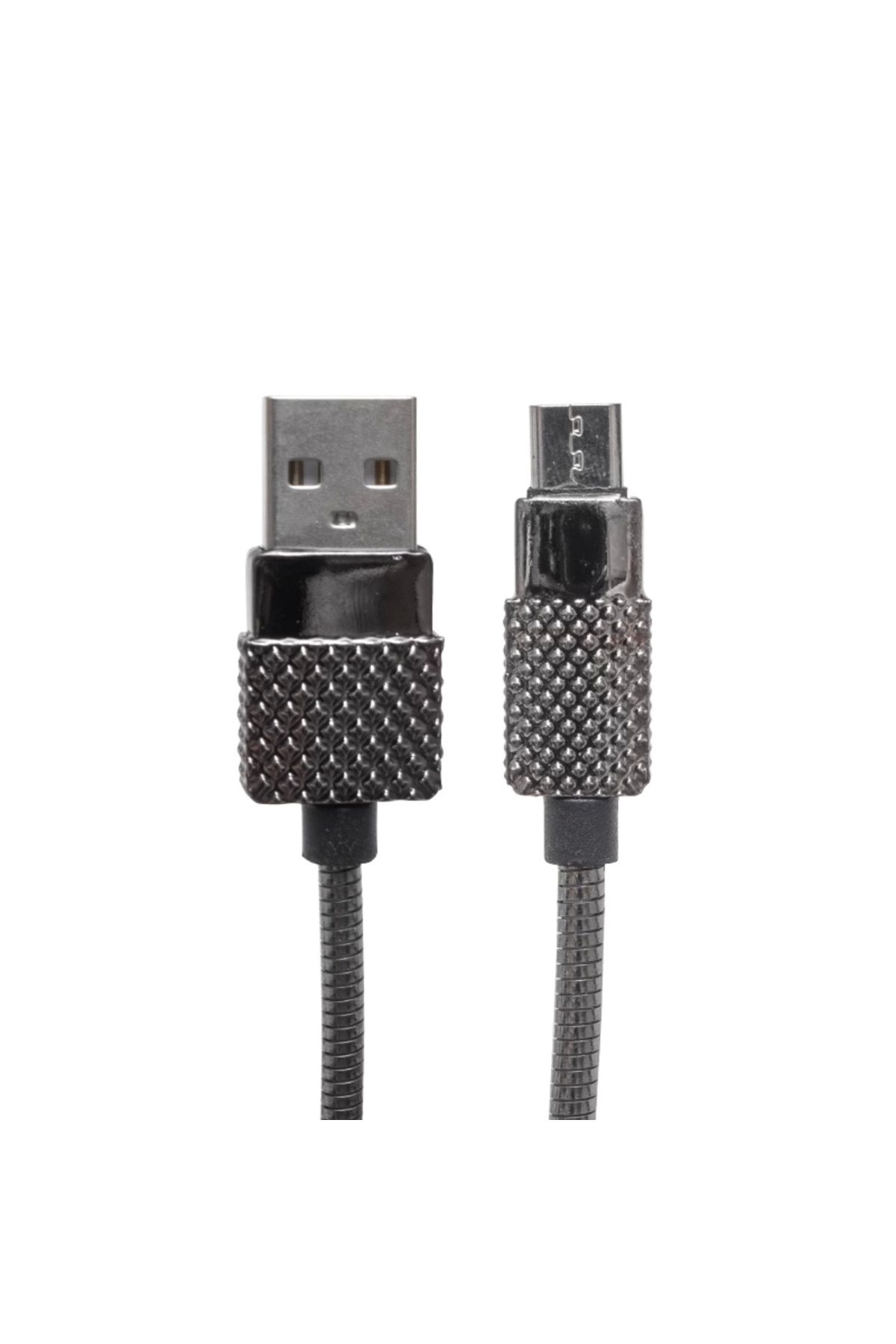 İnnMerry 3 Amper Metal Yayli Micro Usb Data Ve Şarj Kablosu 1 Metre