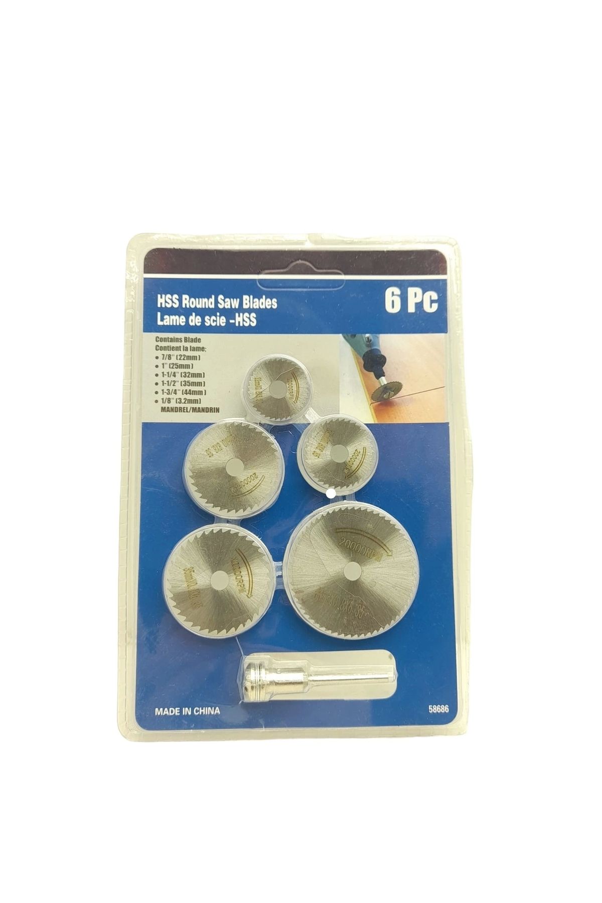 Beruflic 6 Parça Mini Yuvarlak Testere Bıçakları 22---44mm