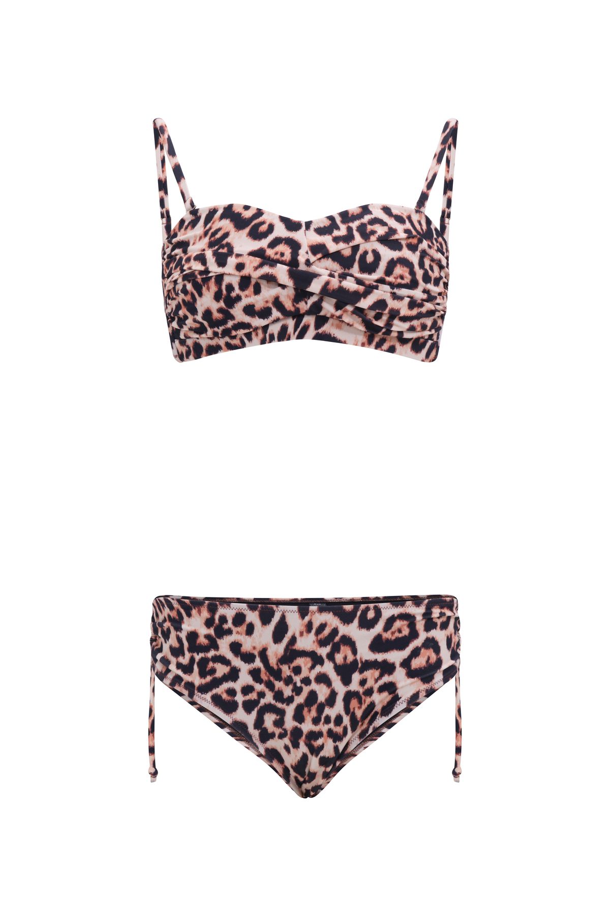 eva clothing Kadın Leopar Desenli Bikini Takımı
