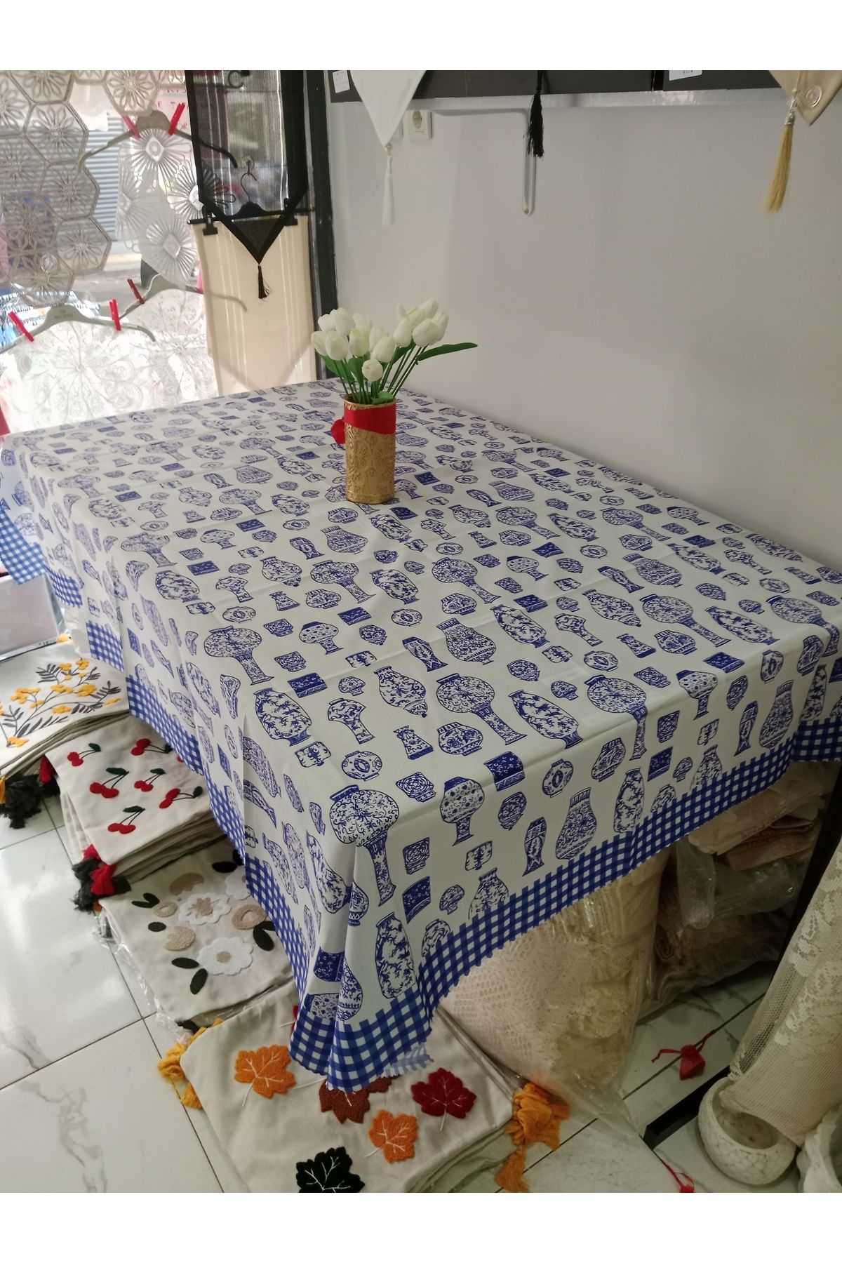 Elisam Leke Tutmaz Dertsiz (Mavi Lacivert Desenli)