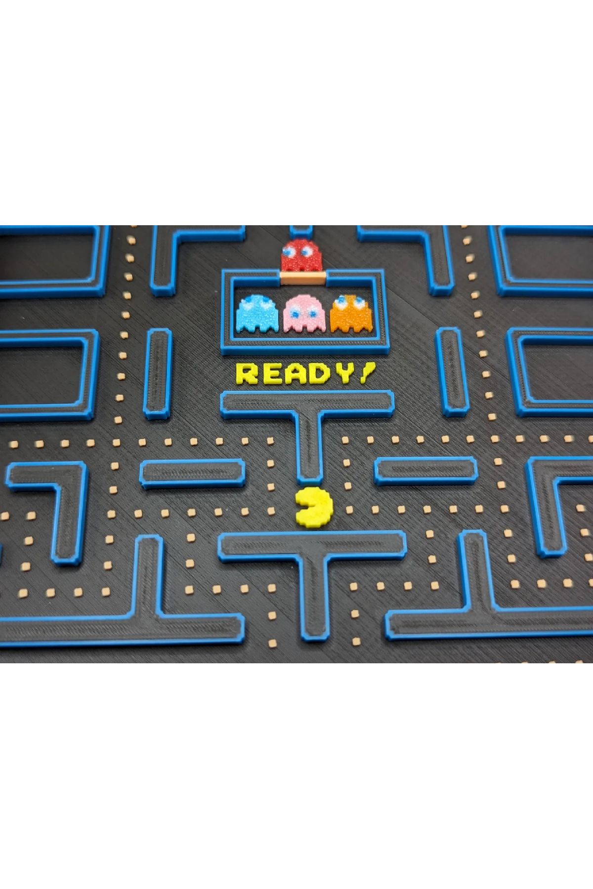 BC3DX Pac-Man Temalı Renkli 3D Baskı Duvar Tablosu