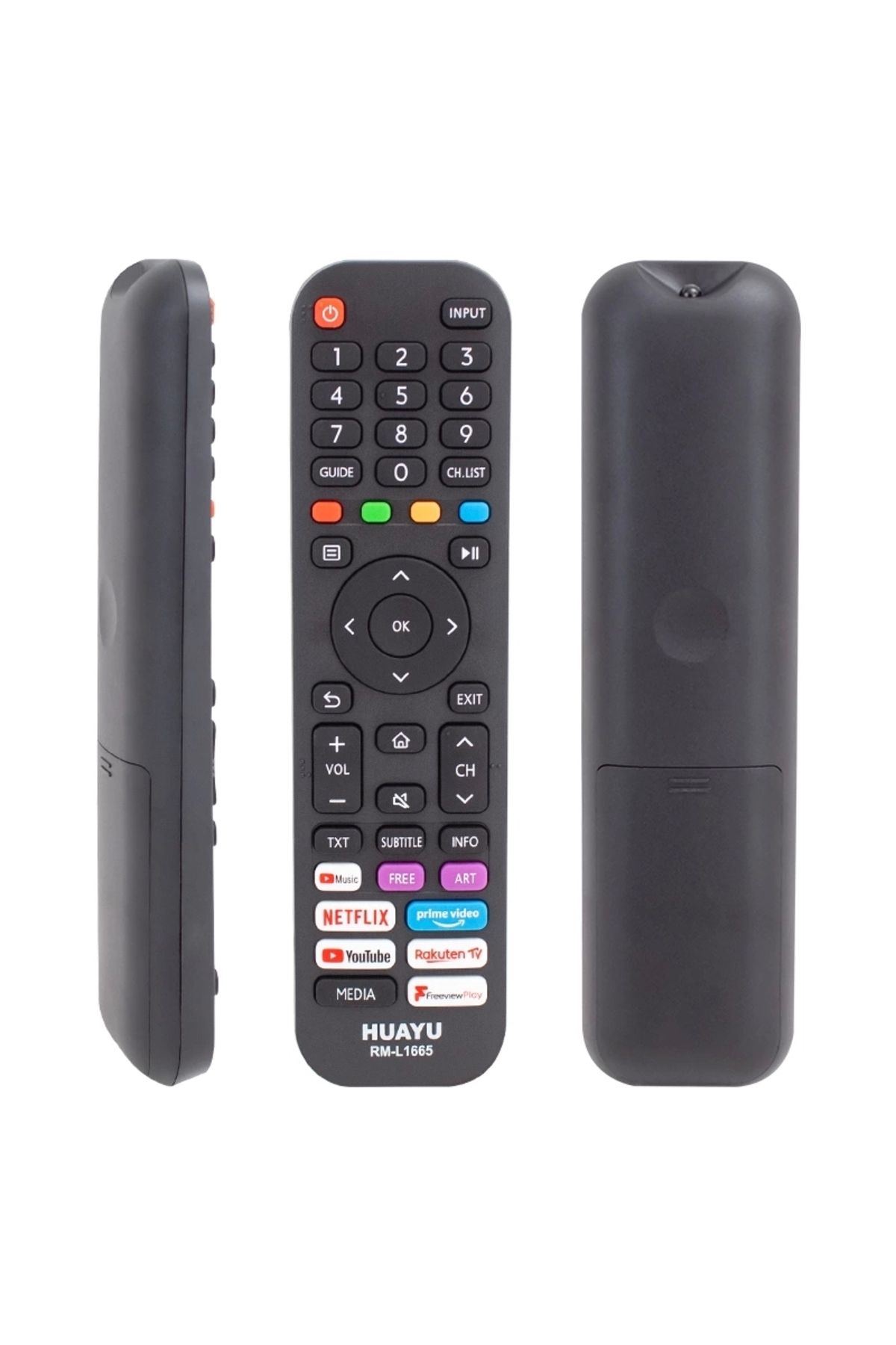mega fair Huayu Kl Rm-l1665 Hısense Netflıx-prıme Vıdeo- Youtube Tuşlu Lcd-led Tv Kumanda