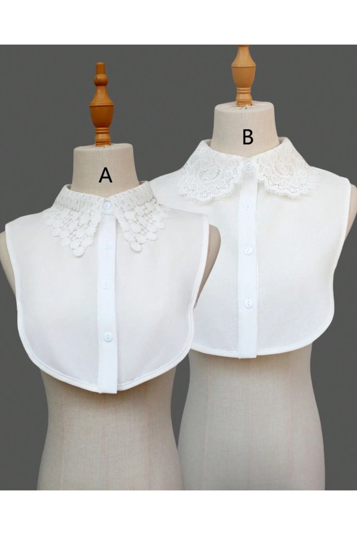 Atika Moda Detachable Embroidered Lace Collar Accessory