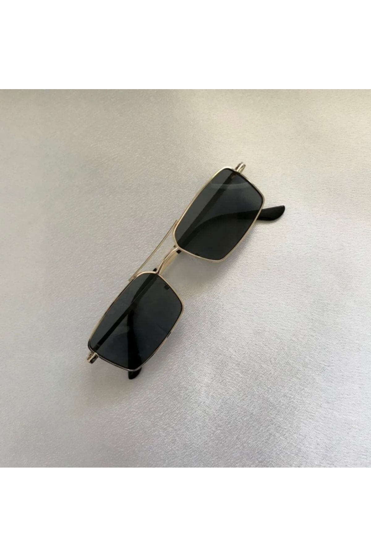 Glow Siyah gold dörtgen gözlük
