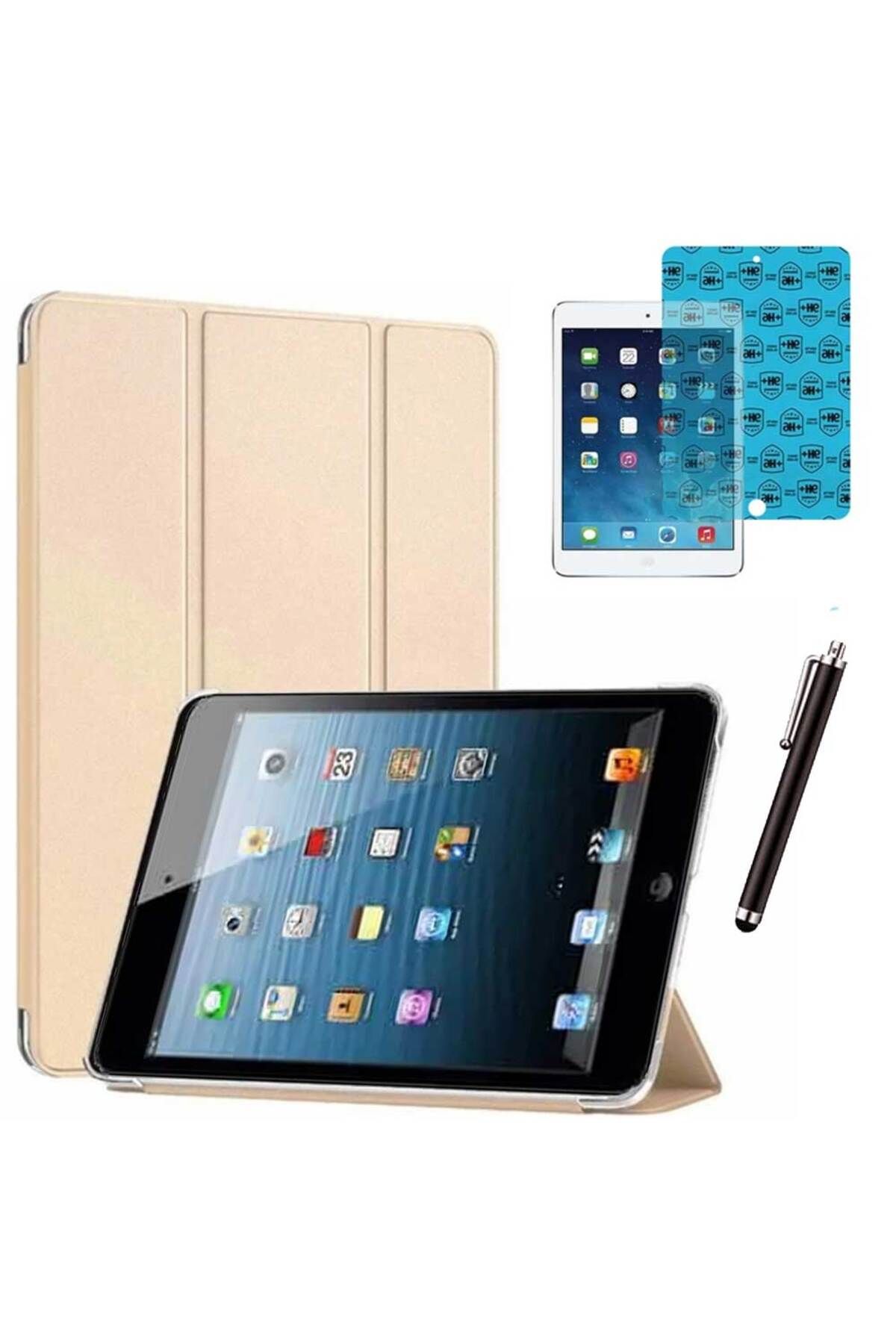 Smart Tech Apple iPad 5 ve 6 Nesil Uyumlu Smart Cover Tablet Kılıfı Ekran Koruyucu Kalem Set