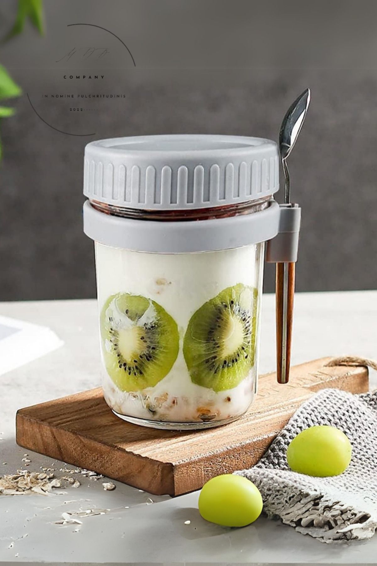 FORSEİ LUCA 350 ml Kaşıklı Öğün Yulaf Kabı Diyet Kabı Bebek Beslenme Kabı Bebek Mama Kabı 1 Adet