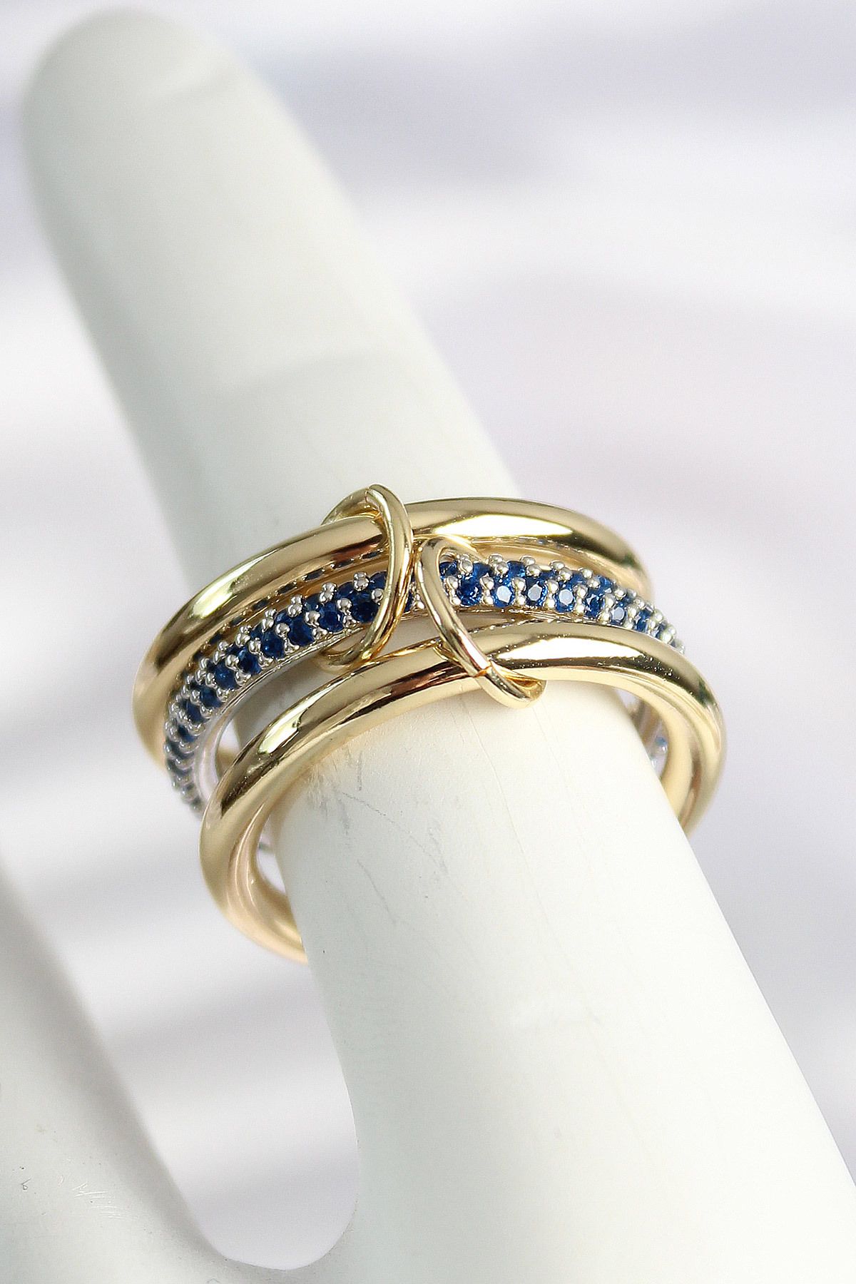 STİLLOVE Pirinç Gold Renk Zirkon Taşlı 3'Lü Kadın Yüzük SL12020