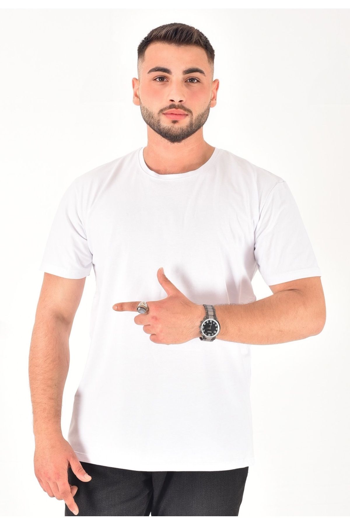 Bala Giyim Erkek %100 Pamuklu Basic T-Shirt
