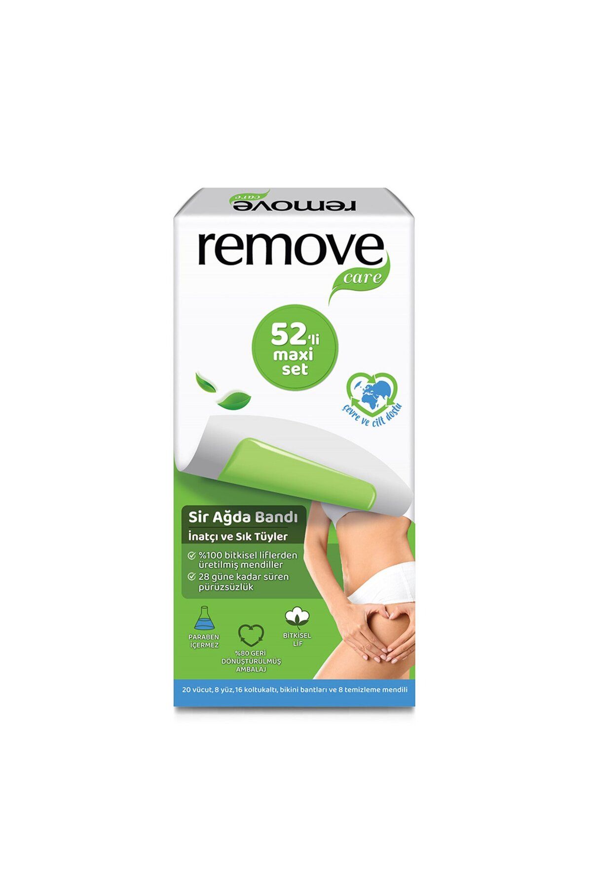 MATMEL Remove Care Maxı İnatçı & Sık Tüyler Ağda Bandı 44'lü