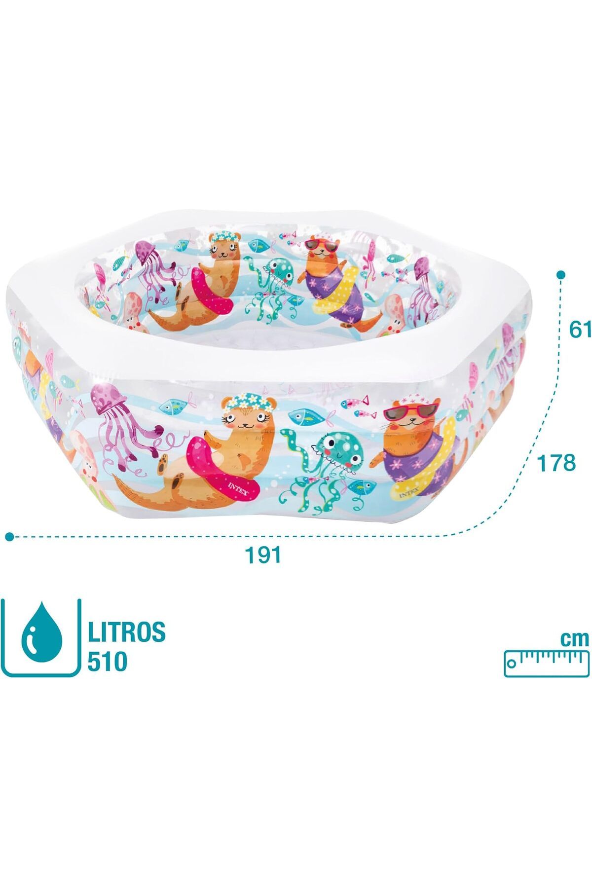 Intex-Ocean Reef Hexagonal Inflatable Pool 2