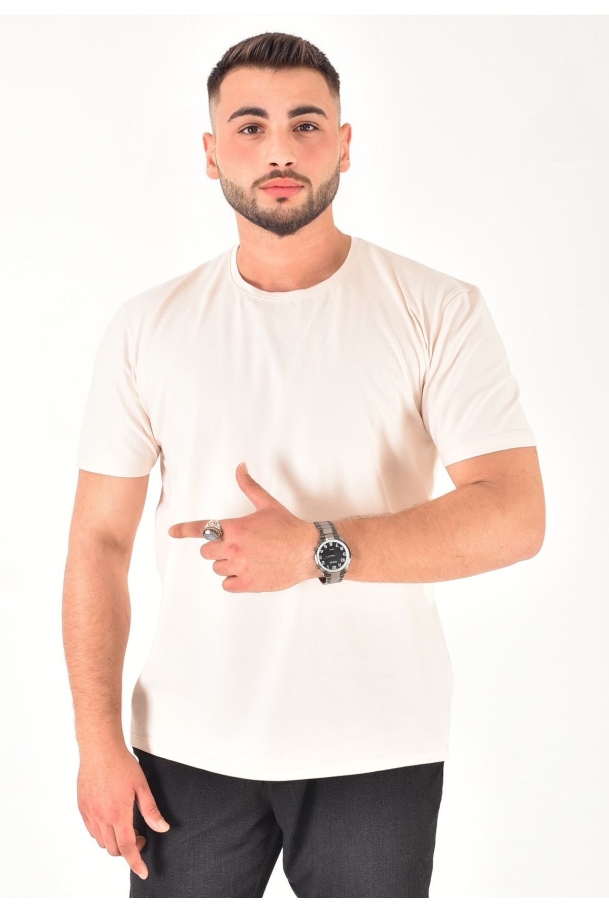 Bala Giyim Erkek %100 Pamuklu Basic T-Shirt