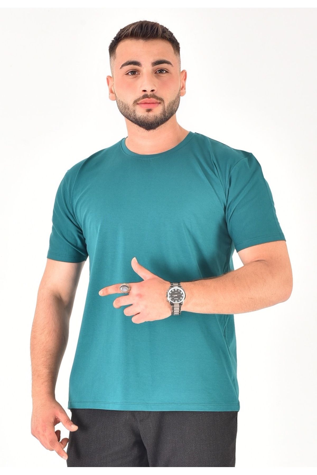 Bala Giyim Erkek %100 Pamuklu Basic T-Shirt