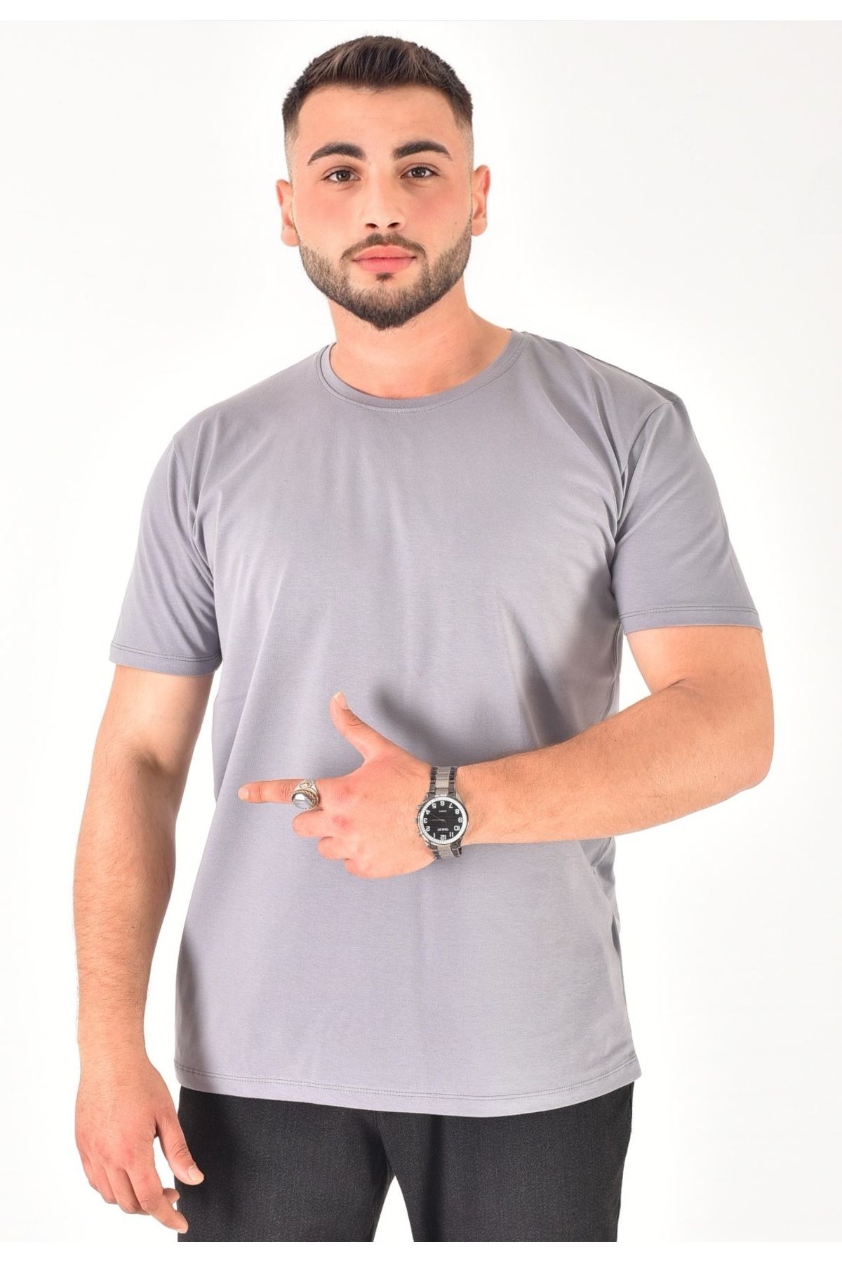 Bala Giyim Erkek %100 Pamuklu Basic T-Shirt