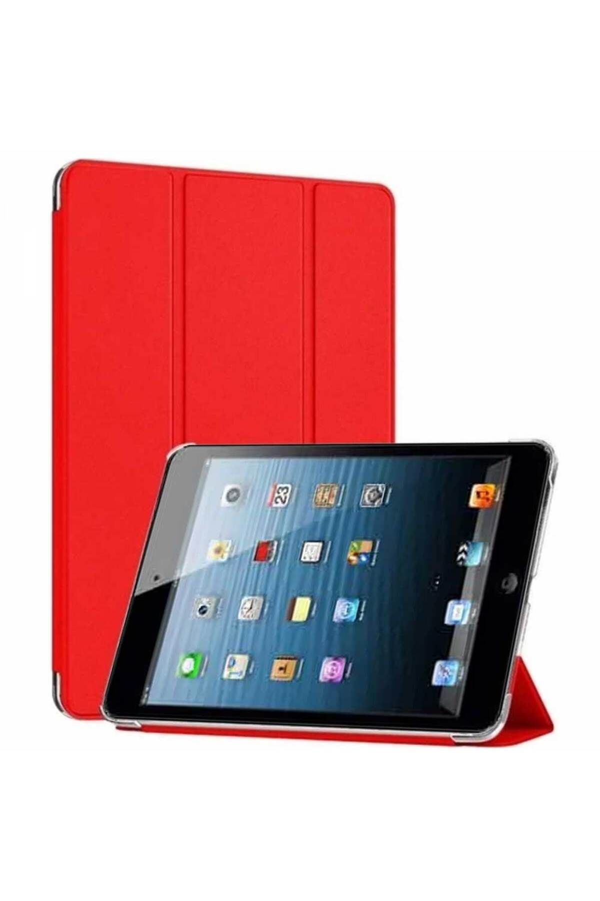 Smart Tech Apple iPad Mini 2 / Mini 3 Smart Cover Stand Arkası Şeffaf Tablet Kılıfı