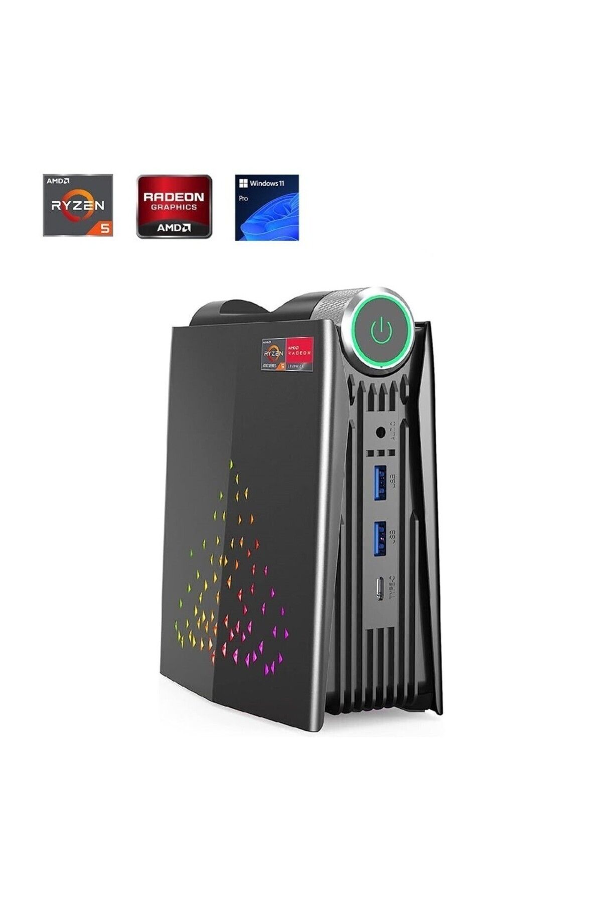 Nipogi S3A AMD Ryzen 5 7430U 16GB DDR4 512GB NVMe DPHDMIType-CWi-Fi 6Bluetooth 5.2 WIN11 Mini PC