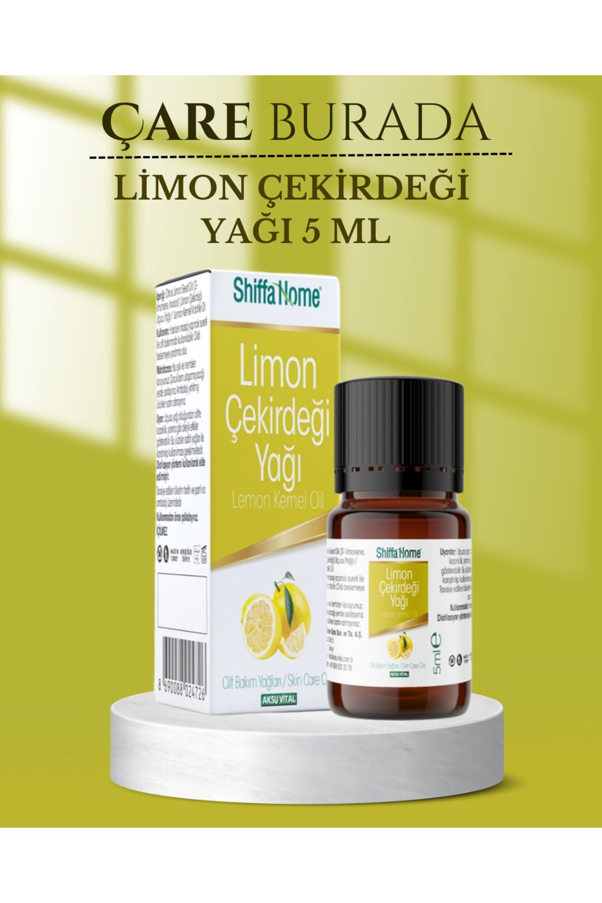 Çare Burada Limon Çekirdeği Yağı 5 ml