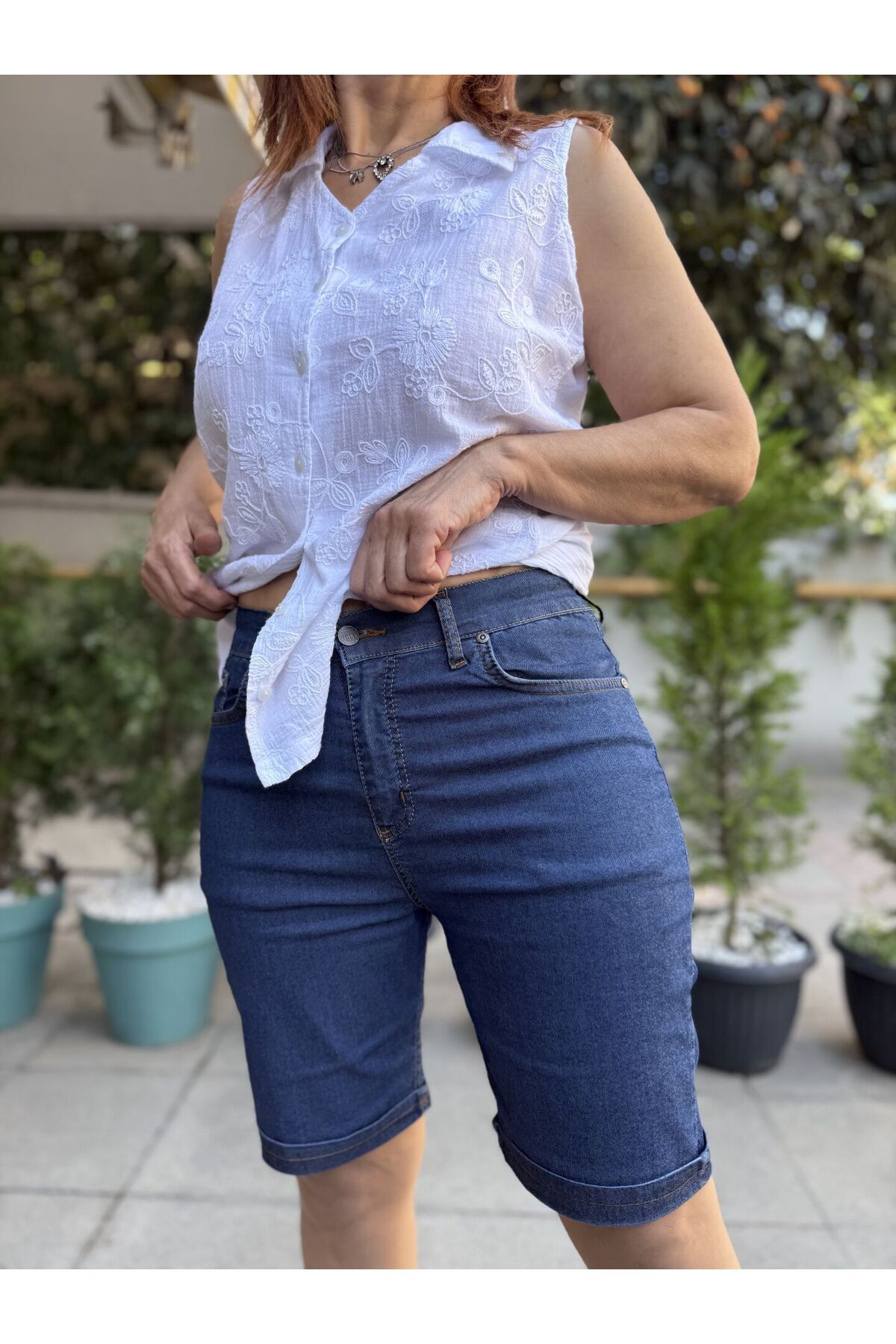 DenizEge Kot Kapri Koyu Mavi Fermuarlı-42