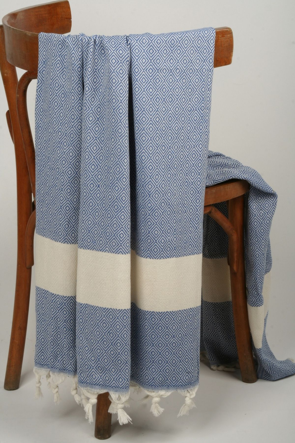 İKBAL TEXTILE Marin Dokuma Plaj Havlusu/Peştemal (%100 Pamuk)