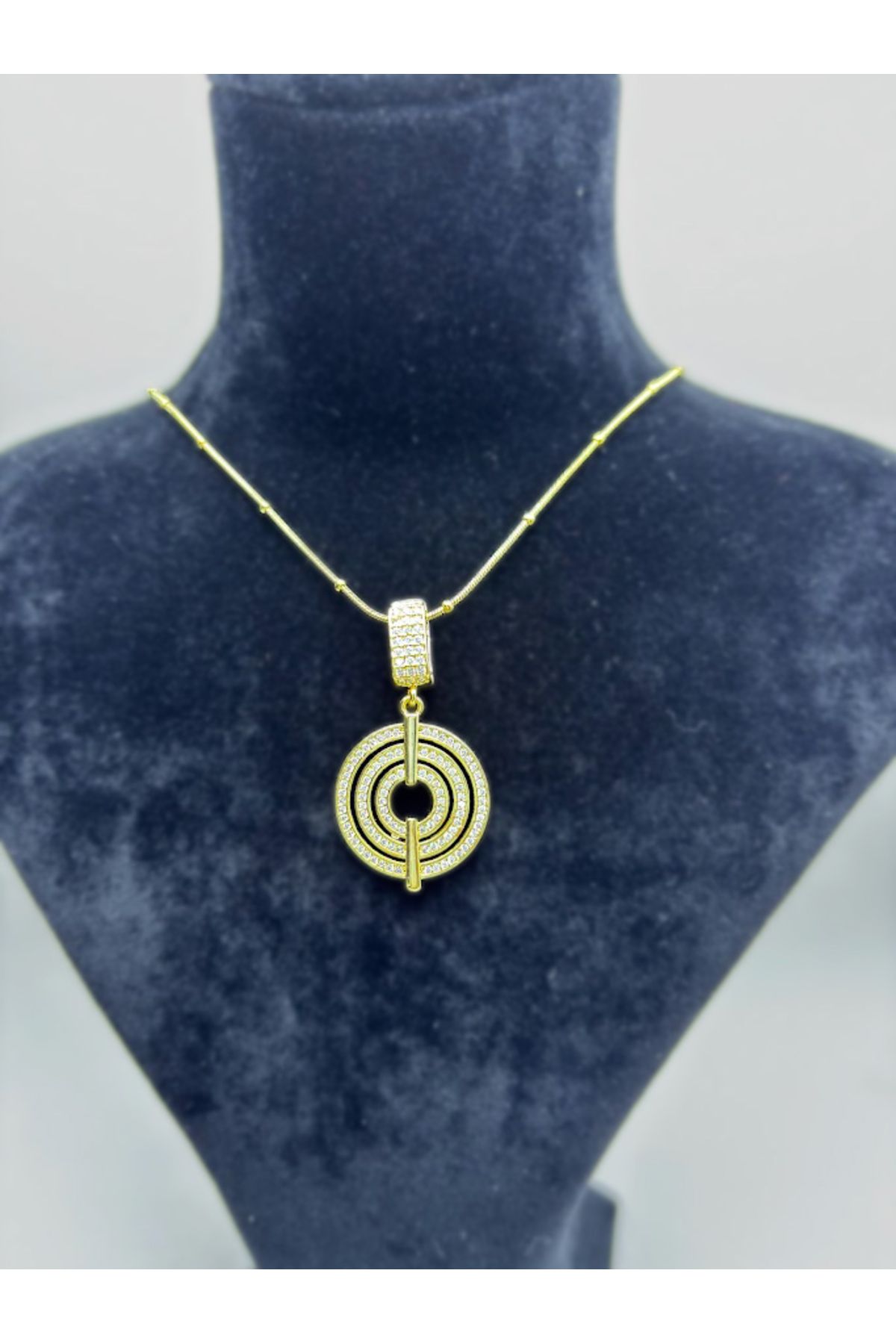 The Harmonia Accessory Toplu Yılan Zincirli Modern Halka Kolye - 316L Paslanmaz Çelik