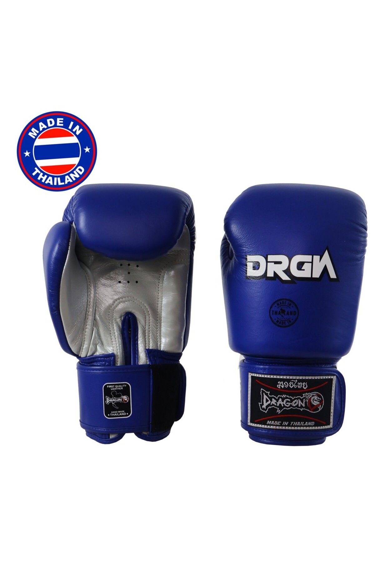 Dragondo DRGN-G3 Hakiki Deri Boks Eldiveni Mavi Muay Thai Eldiveni