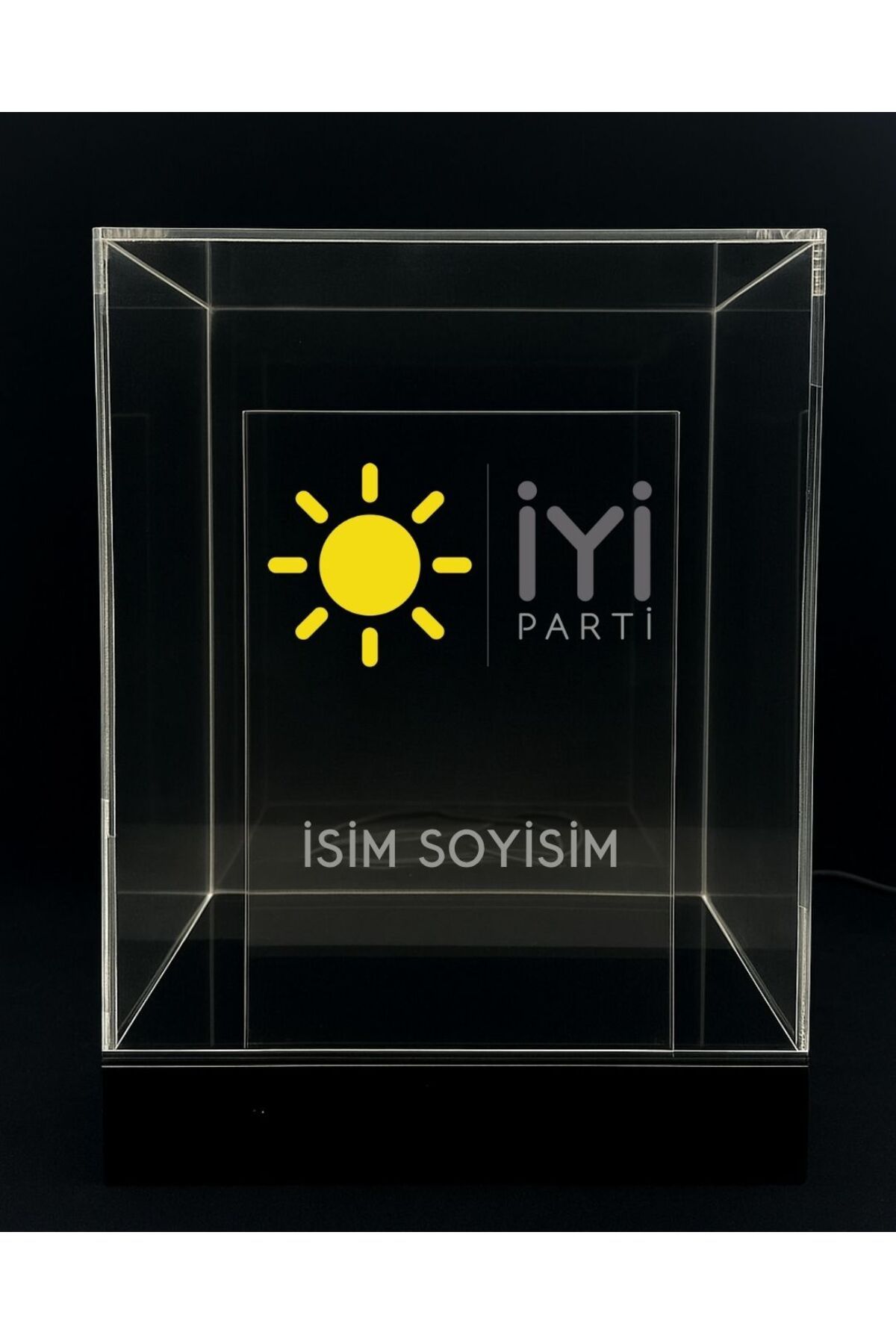 iscom İYİ SİYASİ PARTİ TEMALI KİŞİYE ÖZEL LED IŞIKLI KONSEPT HEDİYE