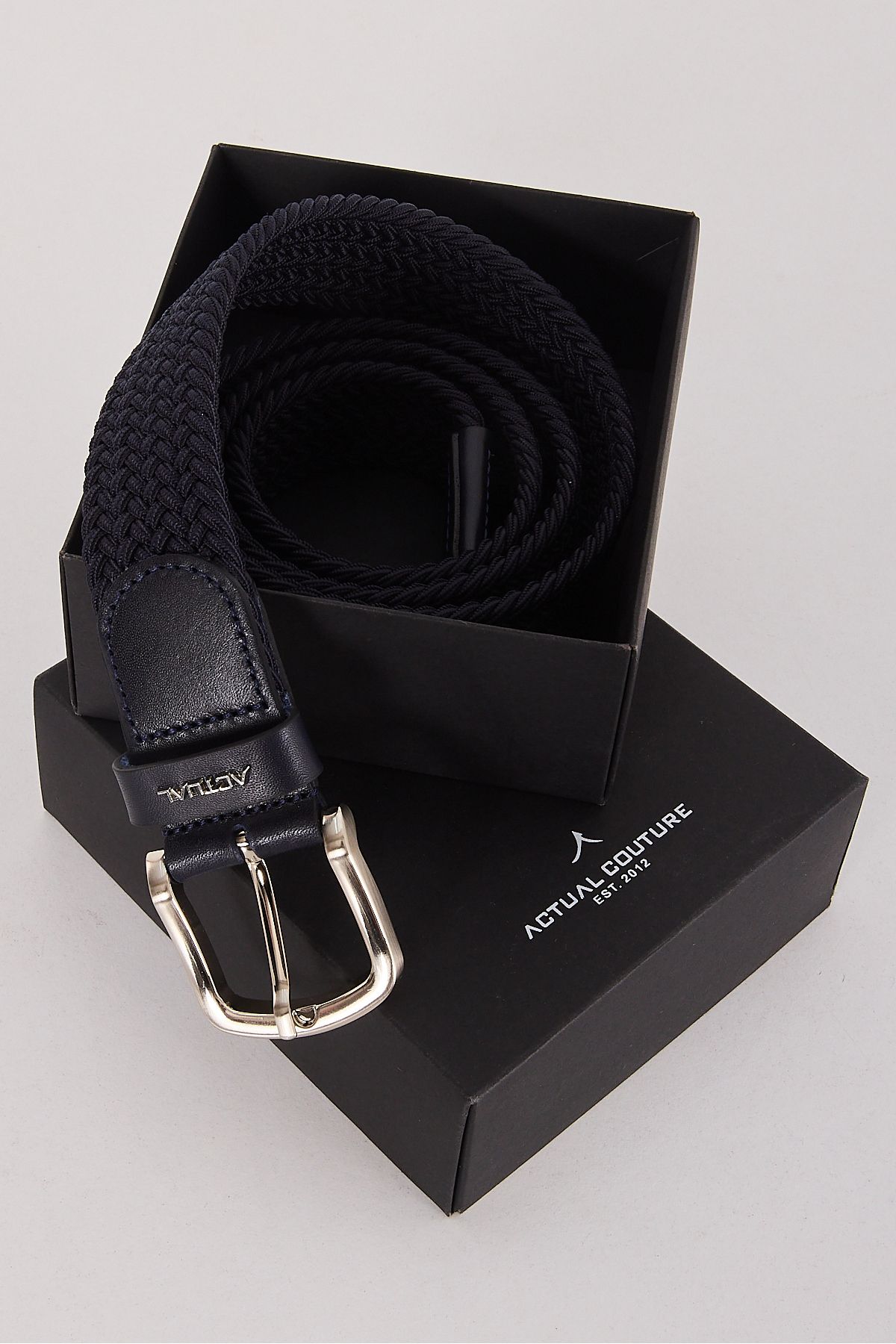 ACTUAL Desenli Elastic Kemer 3005 Lacivert