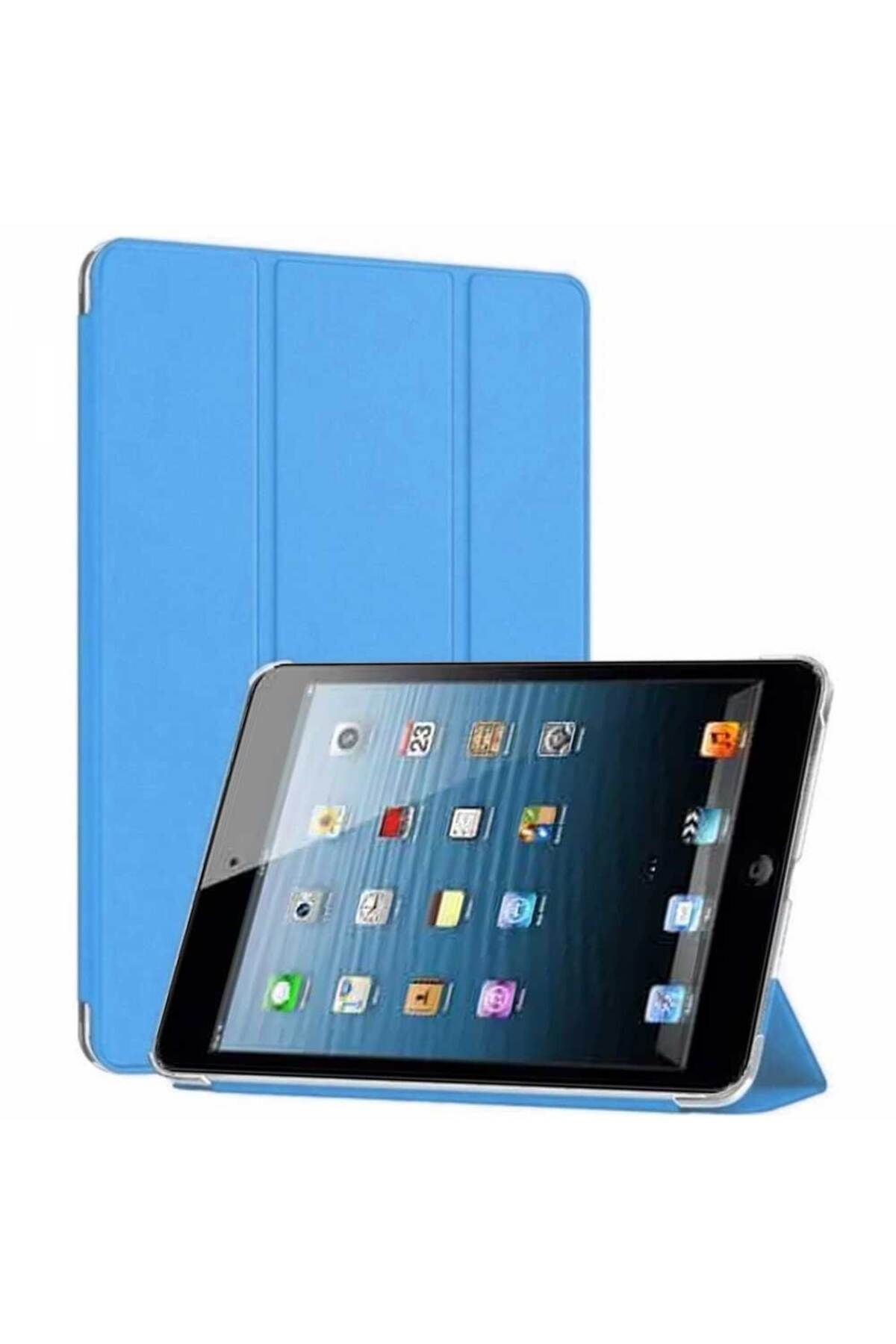 Smart Tech Apple iPad 5 ve 6 Nesil Uyumlu Smart Cover Arkası Şeffaf Tablet Kılıfı